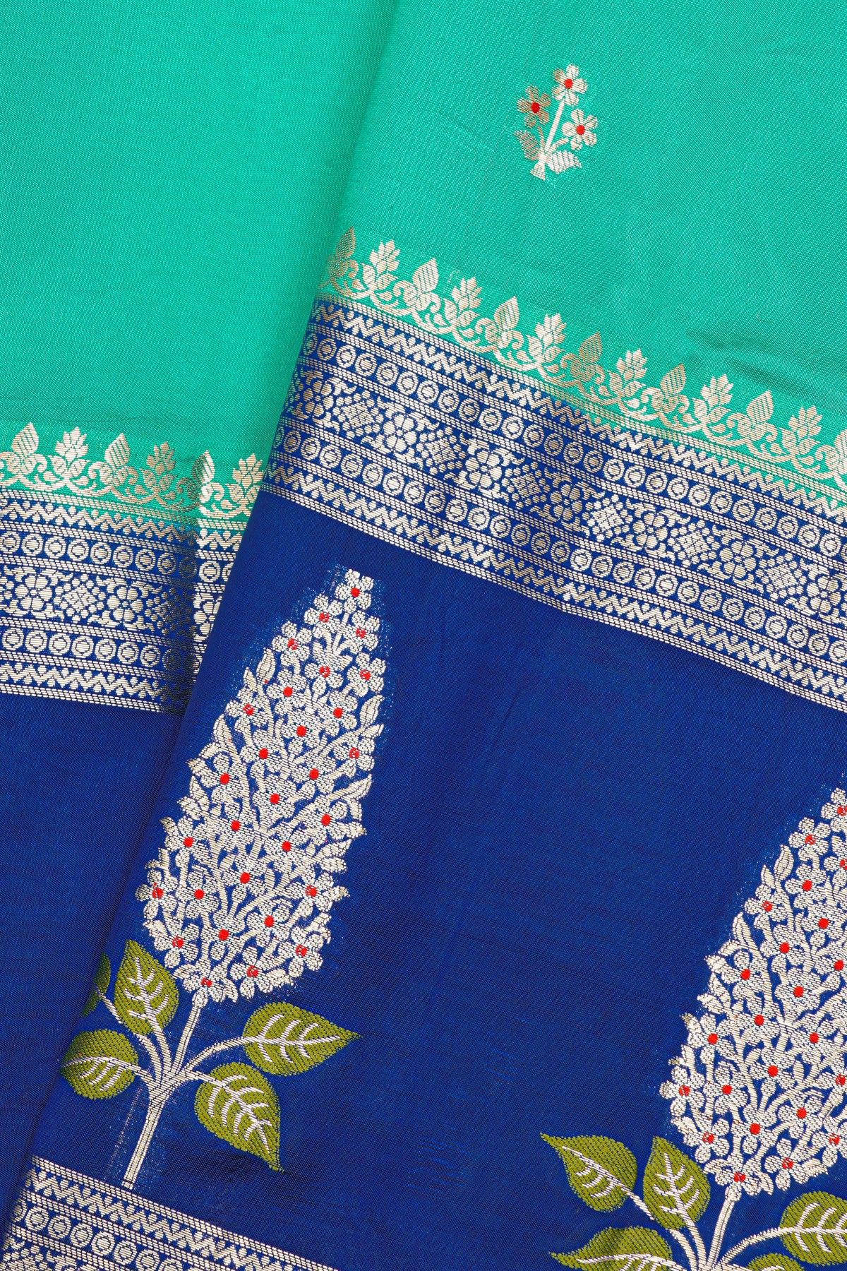 Fancy Matka Silk Sky Blue Saree