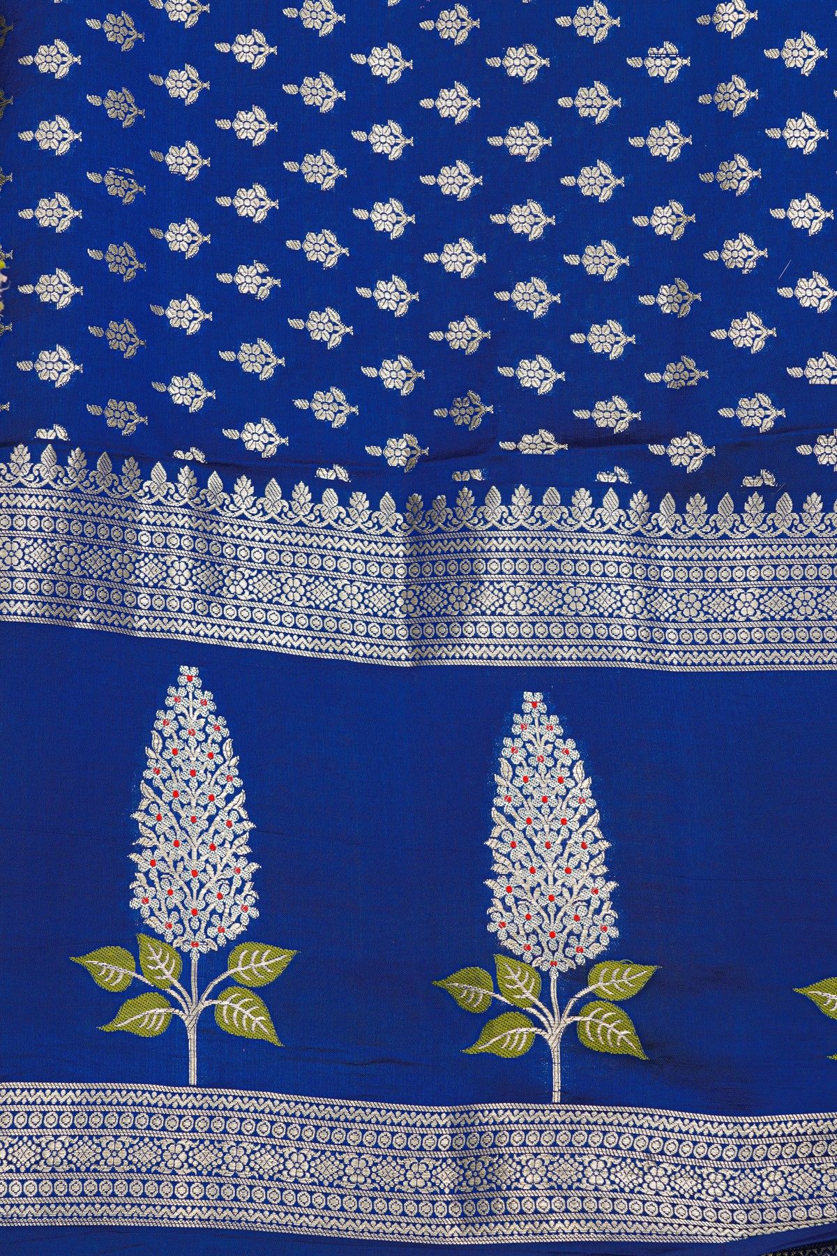 Fancy Matka Silk Sky Blue Saree
