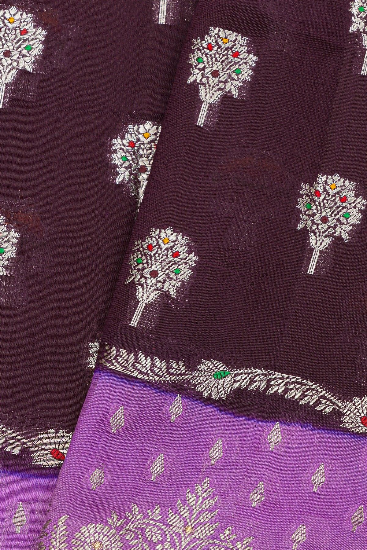 Fancy Matka Silk Wine Saree
