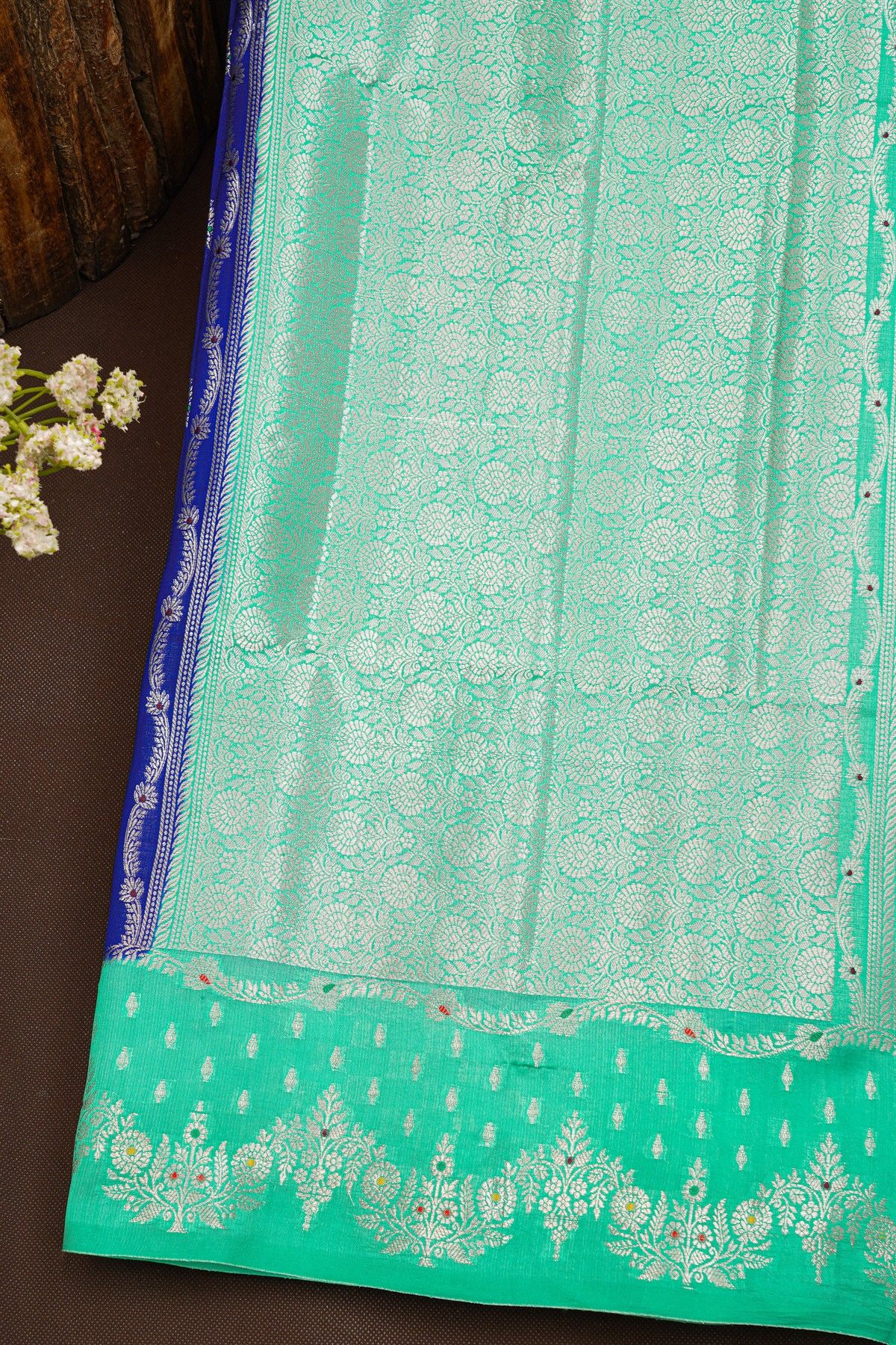 Fancy Matka Silk Royal Blue Saree