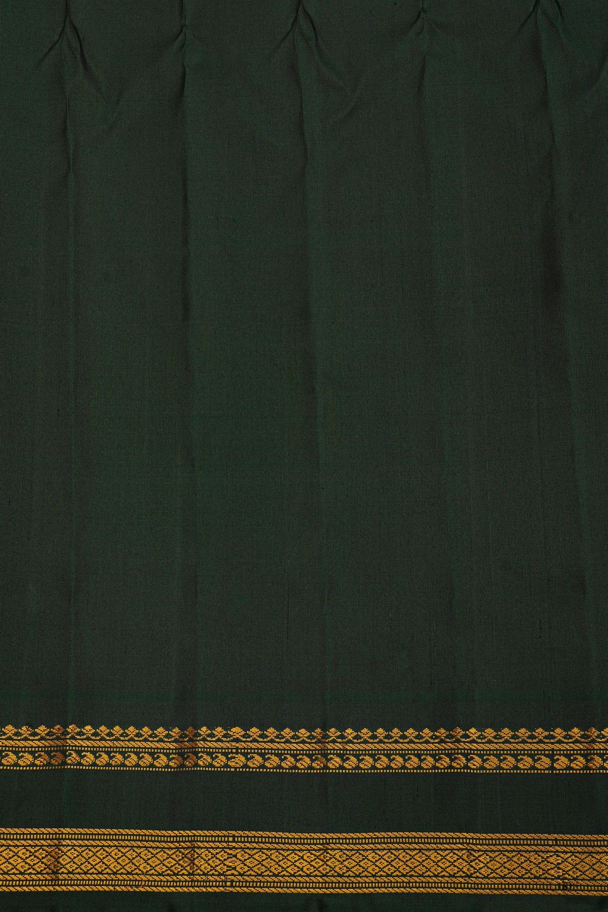 Gadwal Silk Dual Colour Saree With Floral Brocade Pallu