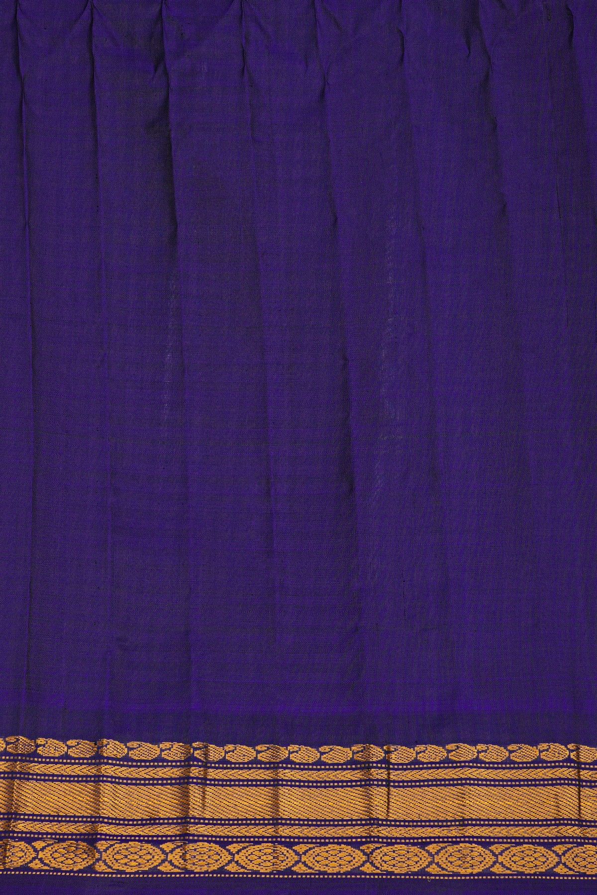 Gadwal Silk Sky Blue Saree With Floral Brocade Pallu