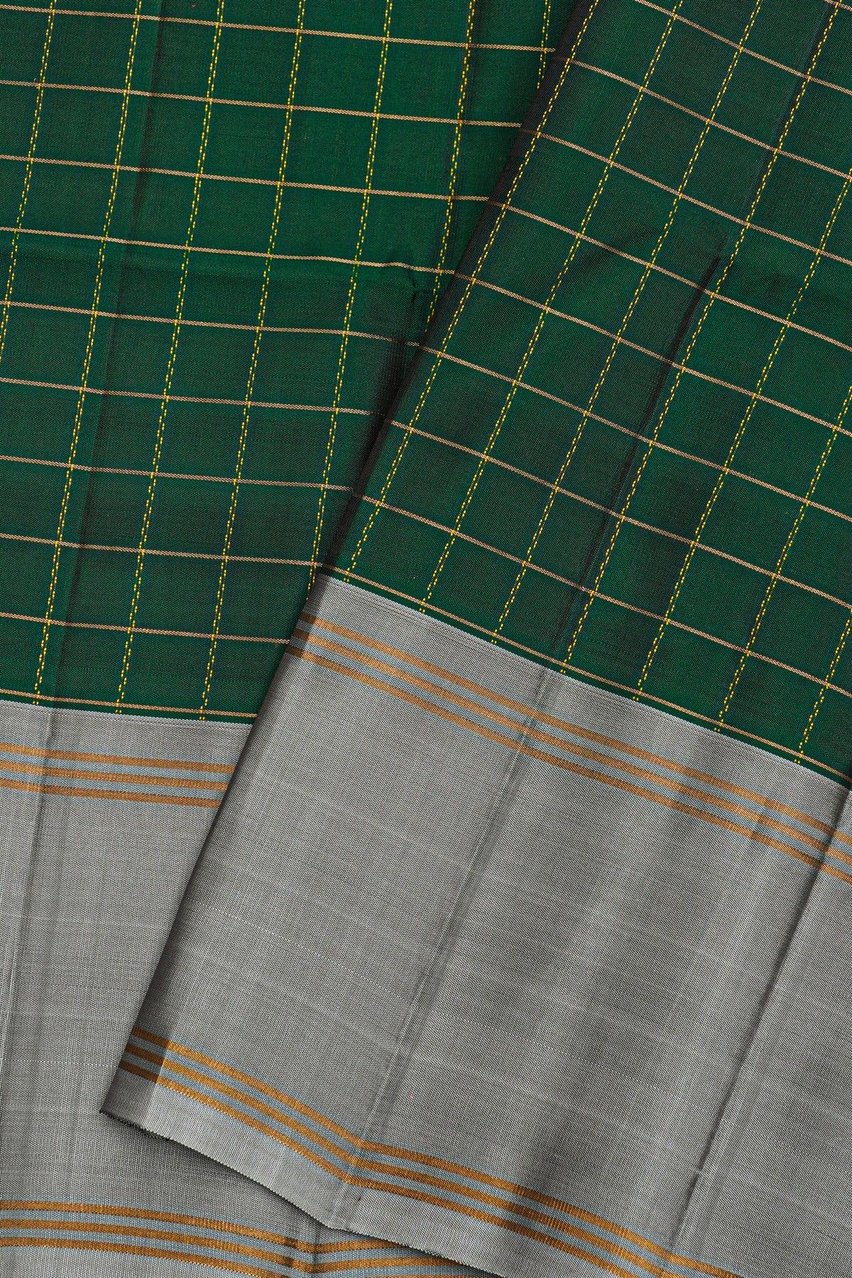 Coimbatore Soft Silk Bottle Green Saree