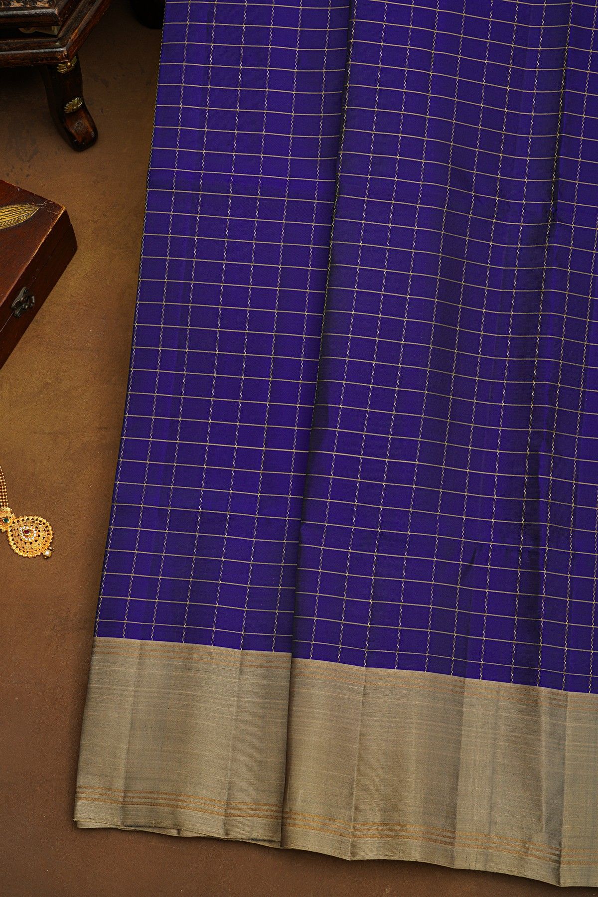 Coimbatore Soft Silk Blue Saree