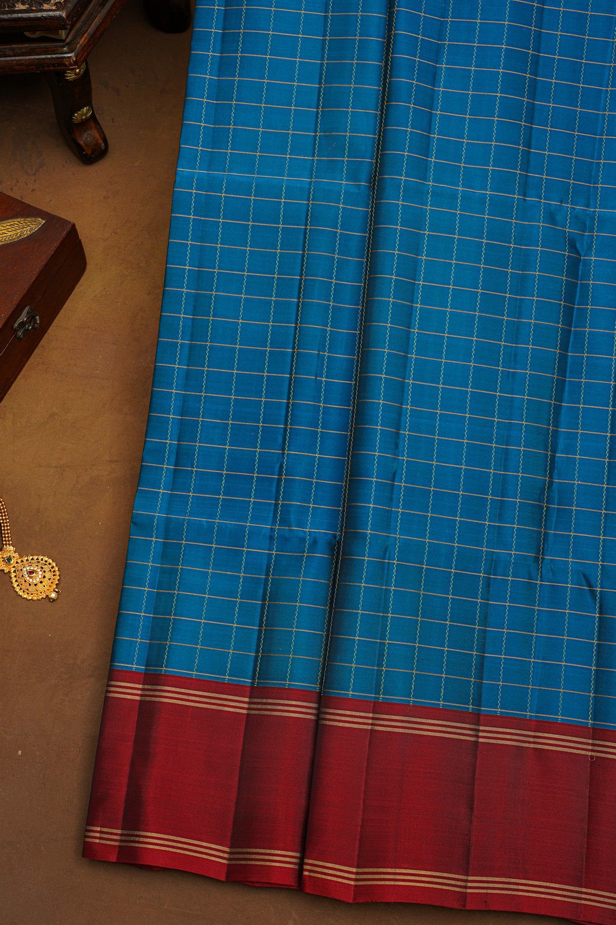 Coimbatore Soft Silk Blue Saree