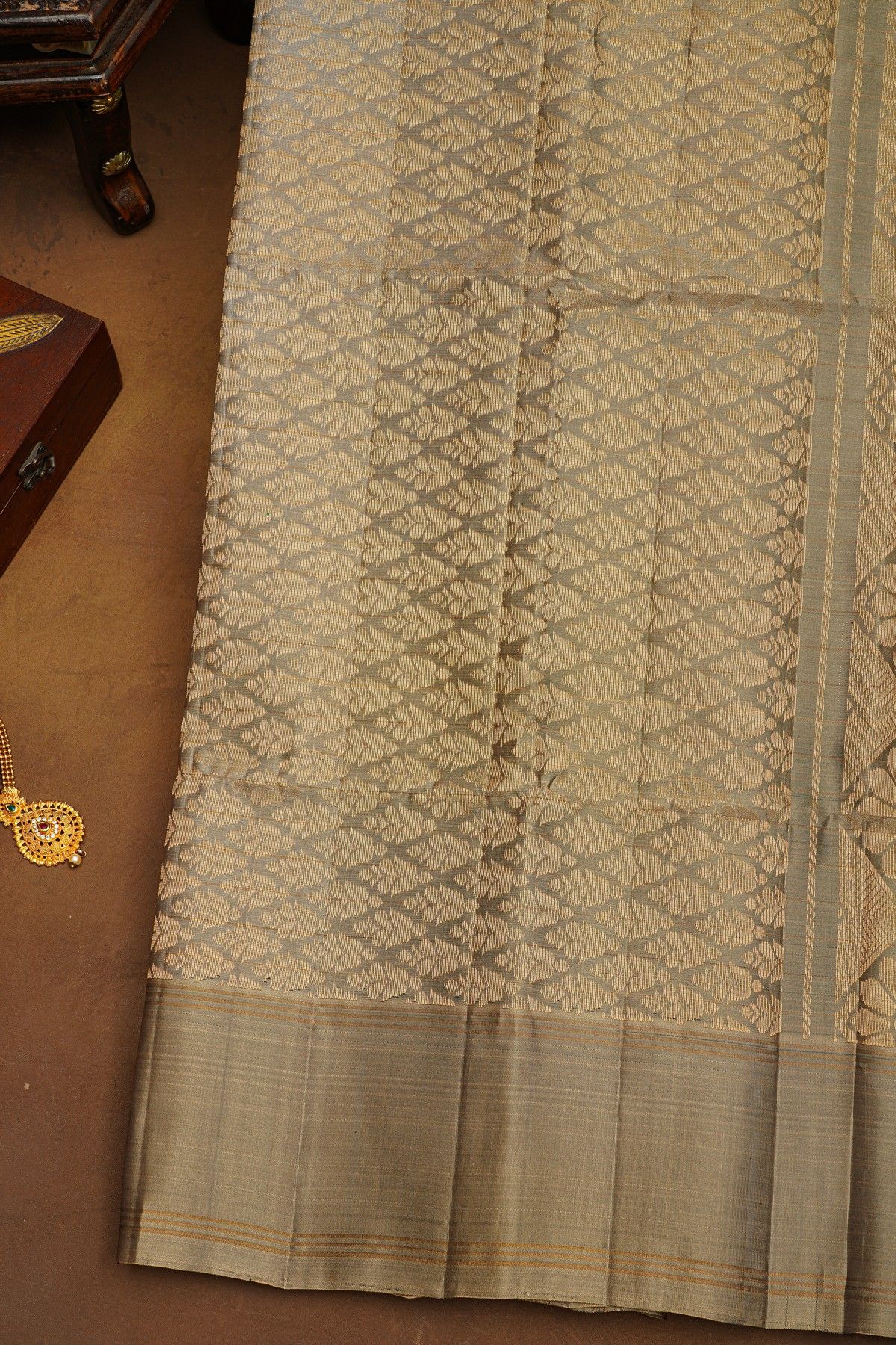 Coimbatore Soft Silk Bottle Green Saree