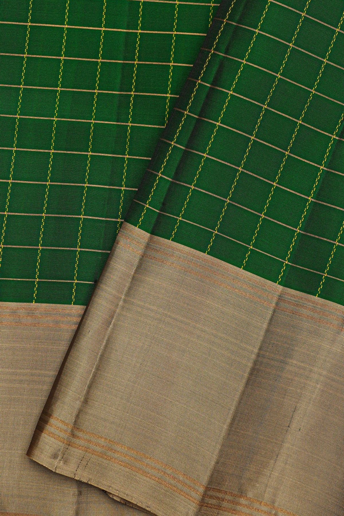 Coimbatore Soft Silk Bottle Green Saree