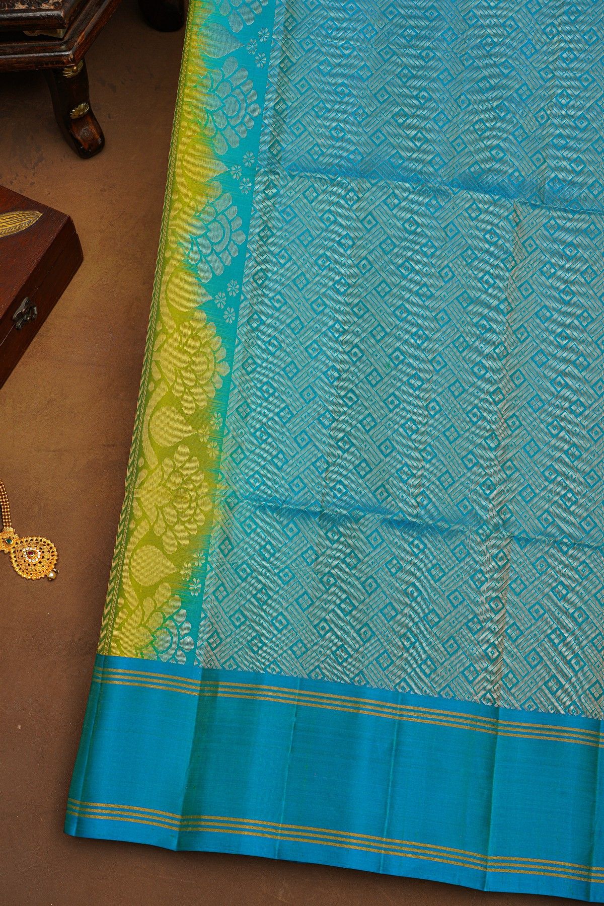 Coimbatore Soft Silk Green Saree