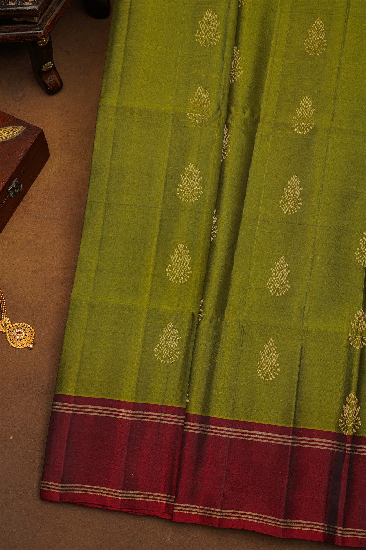 Coimbatore Soft Silk Mehendi Green Saree
