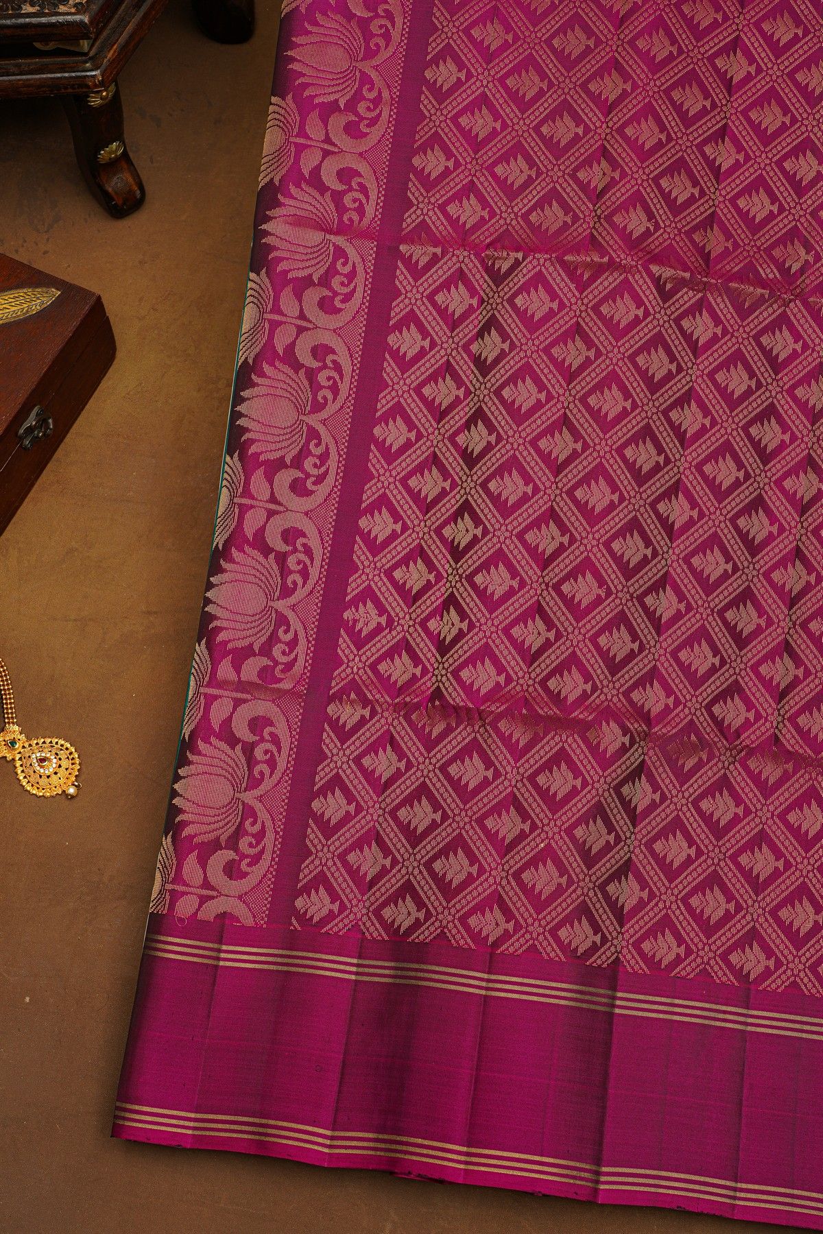 Coimbatore Soft Silk Peacock Green Saree