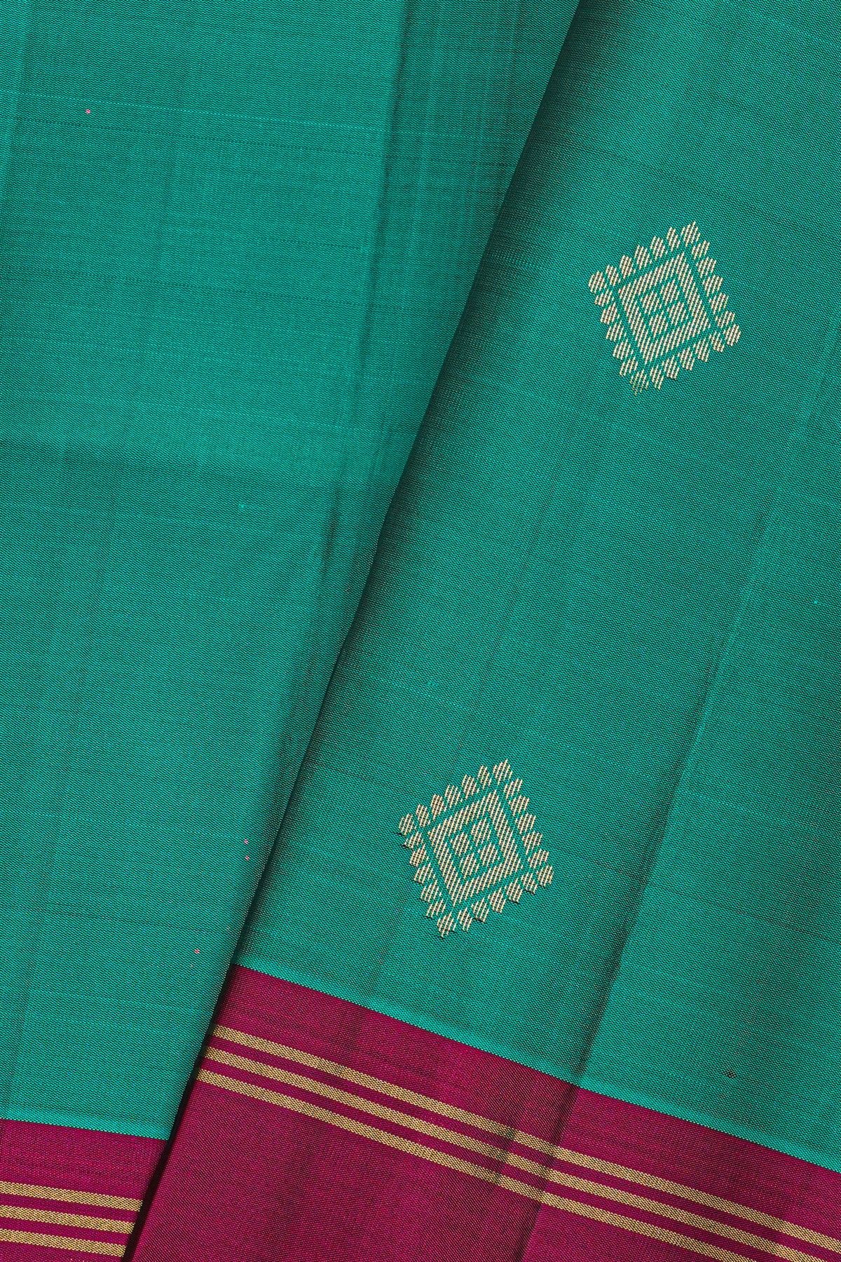 Coimbatore Soft Silk Peacock Green Saree