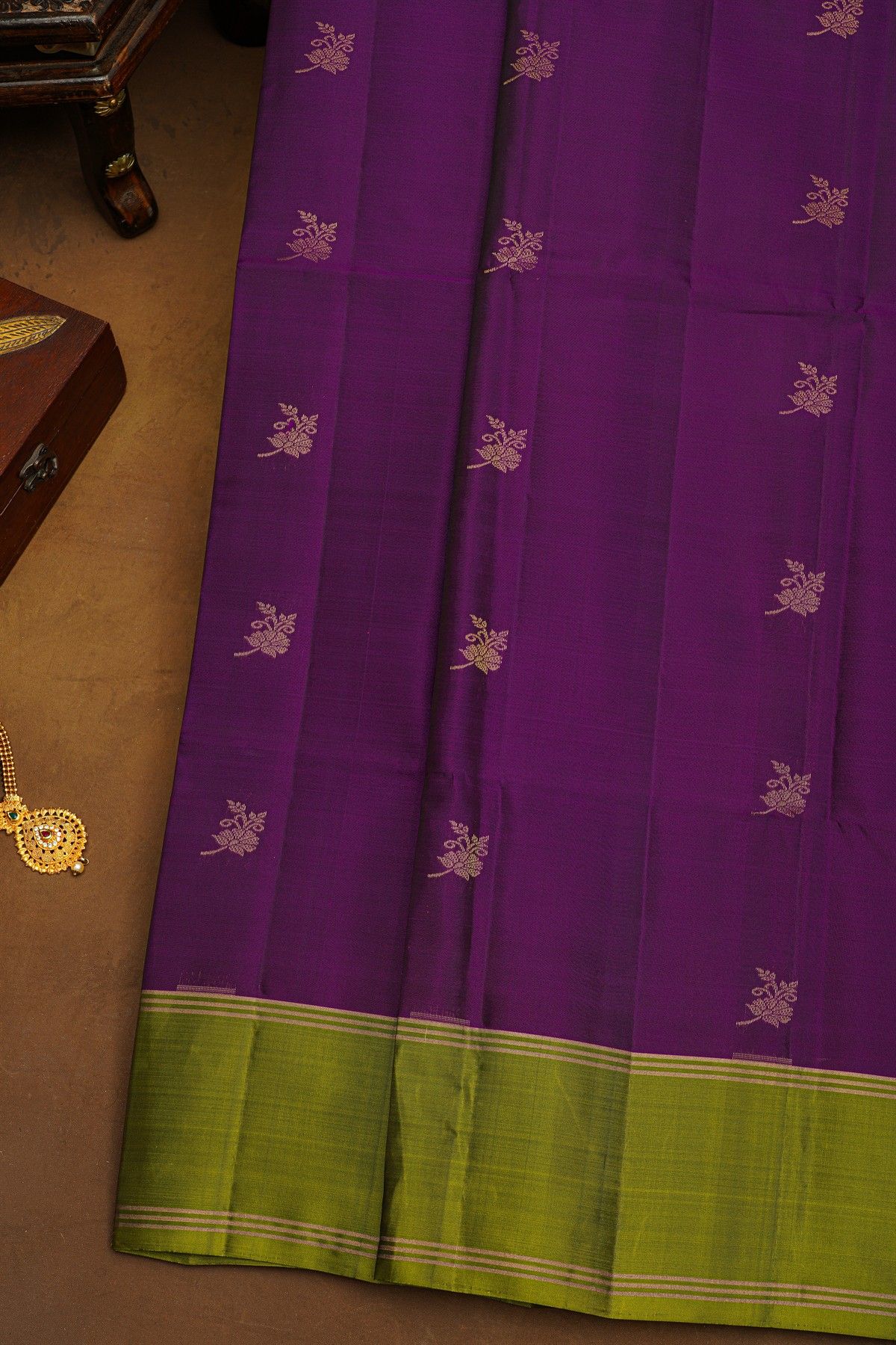 Coimbatore Soft Silk Purple Saree