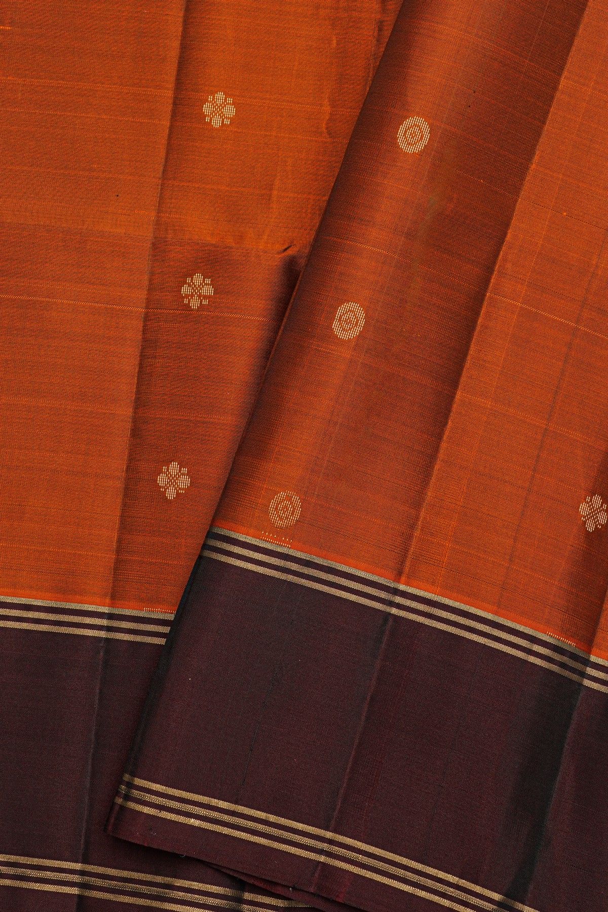 Coimbatore Soft Silk Rust Saree