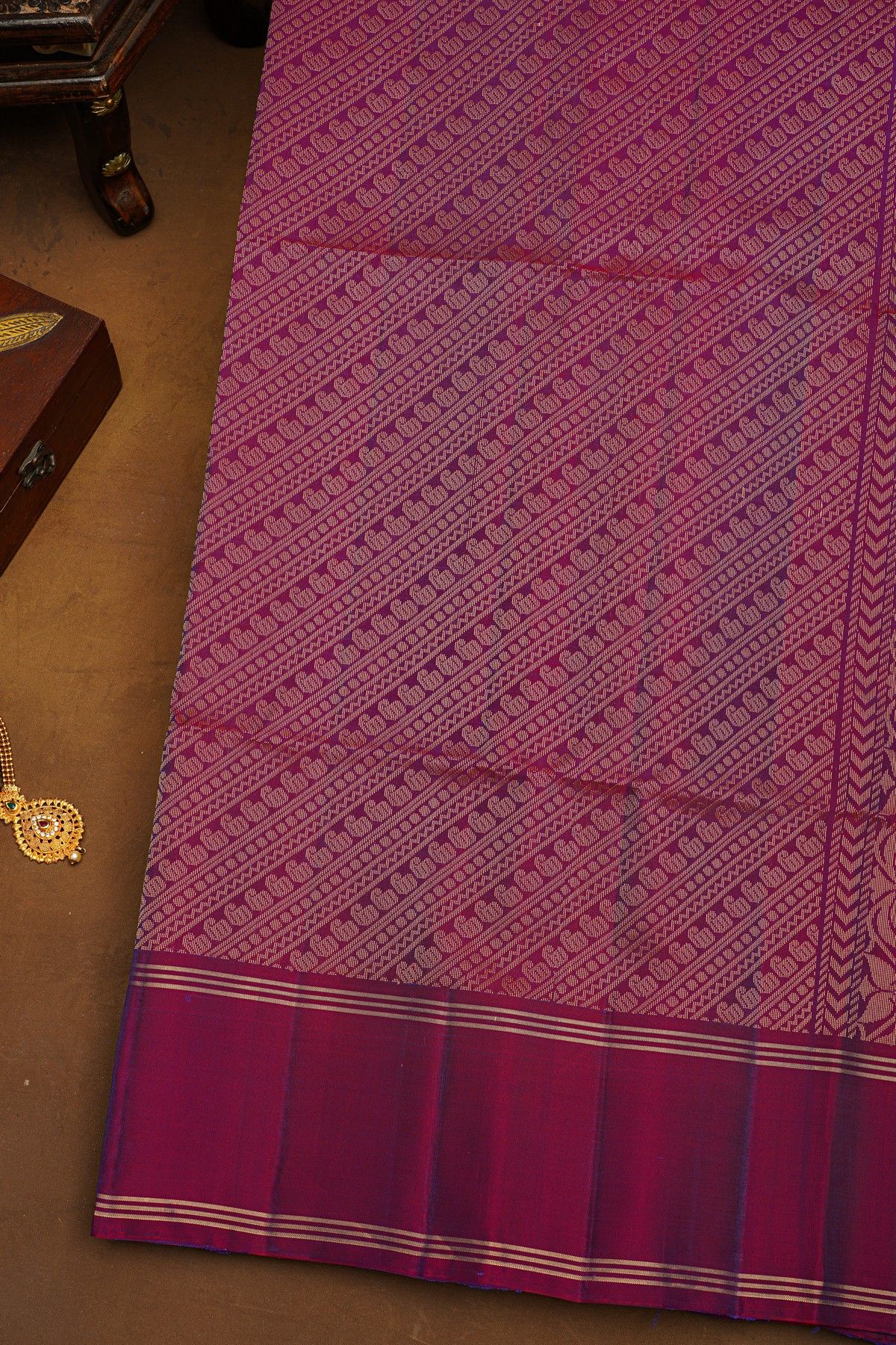 Coimbatore Soft Silk Purple Saree