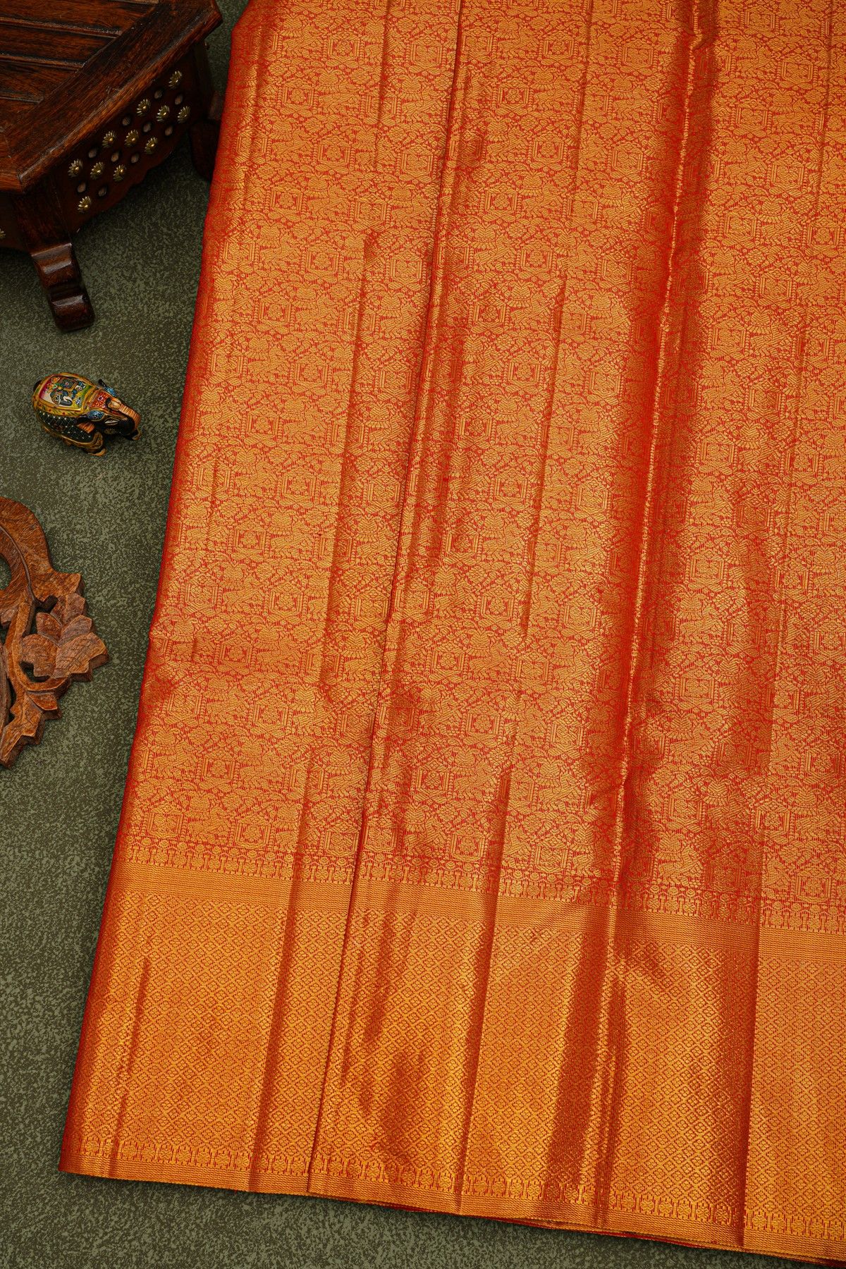 Kanchipuram Silk Red Saree