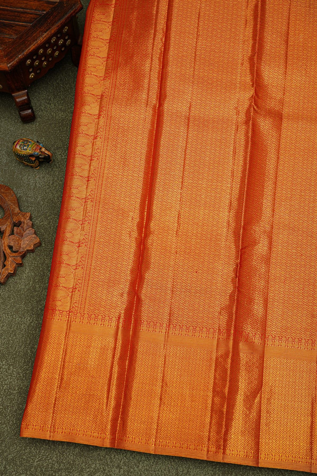 Kanchipuram Silk Red Saree