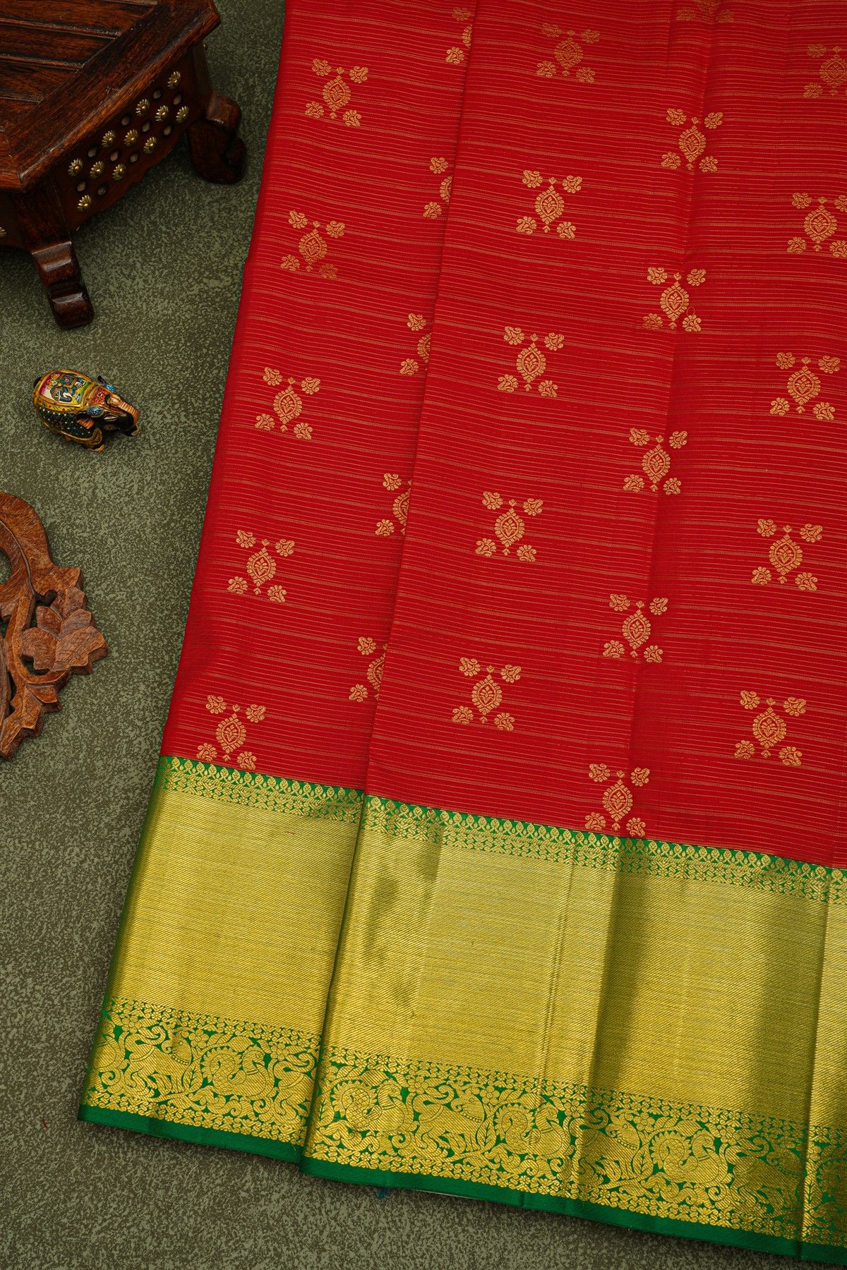 Kanchipuram Silk Red Saree