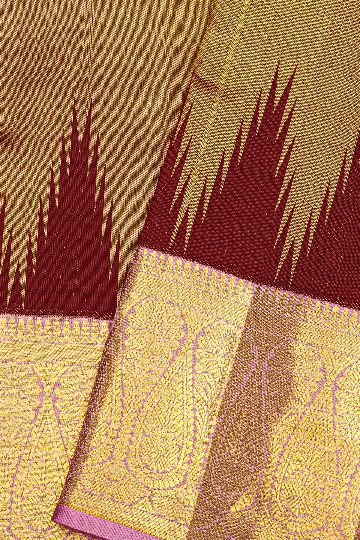Kanchipuram Silk Maroon Saree
