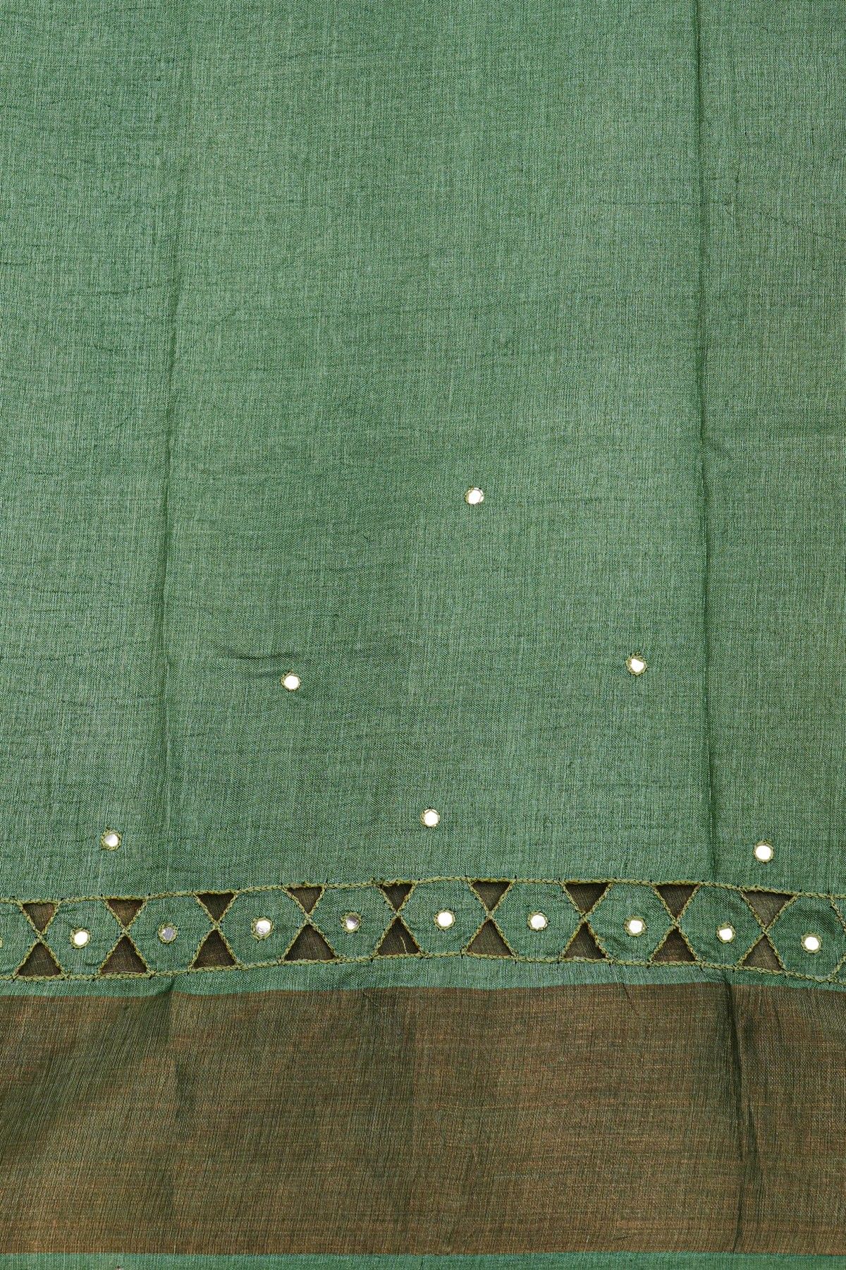 Fancy Tussar Multi-Colour Saree With Kaddi Border