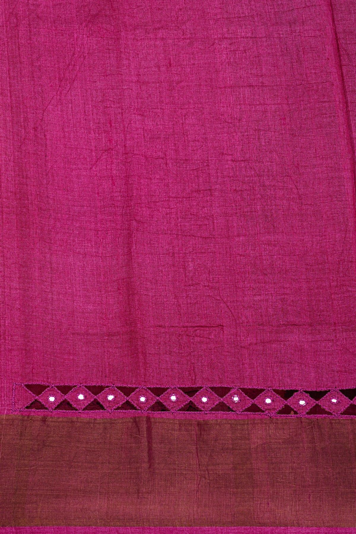 Fancy Tussar Brown Saree With Kaddi Border