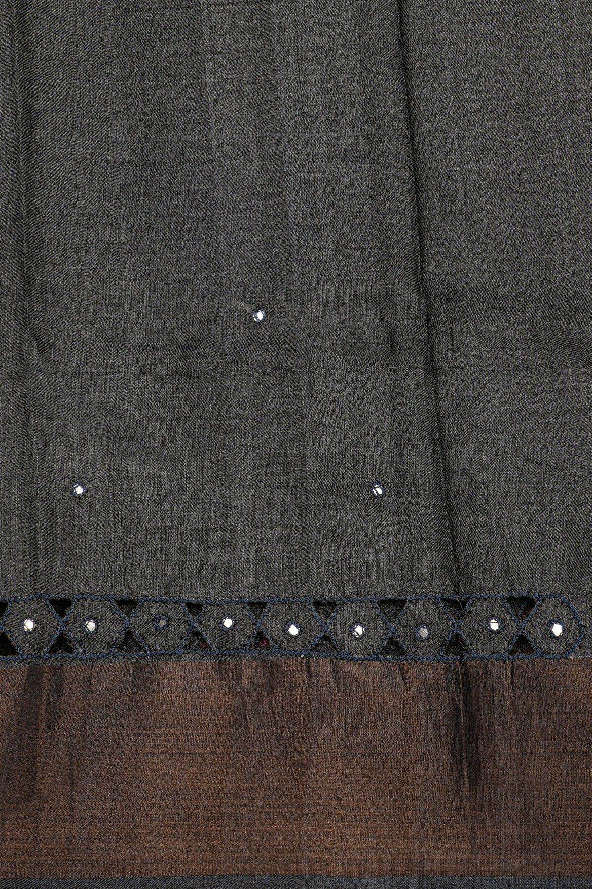 Fancy Tussar Purple Saree With Kaddi Border