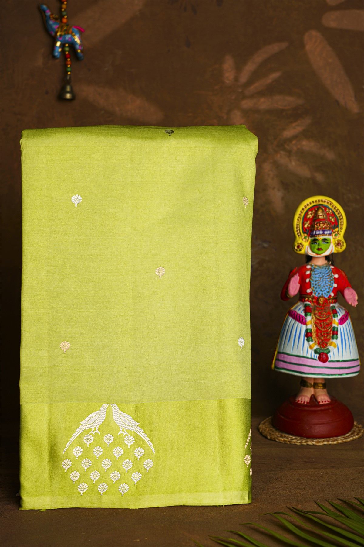 Fancy Matka Silk Light Green Saree