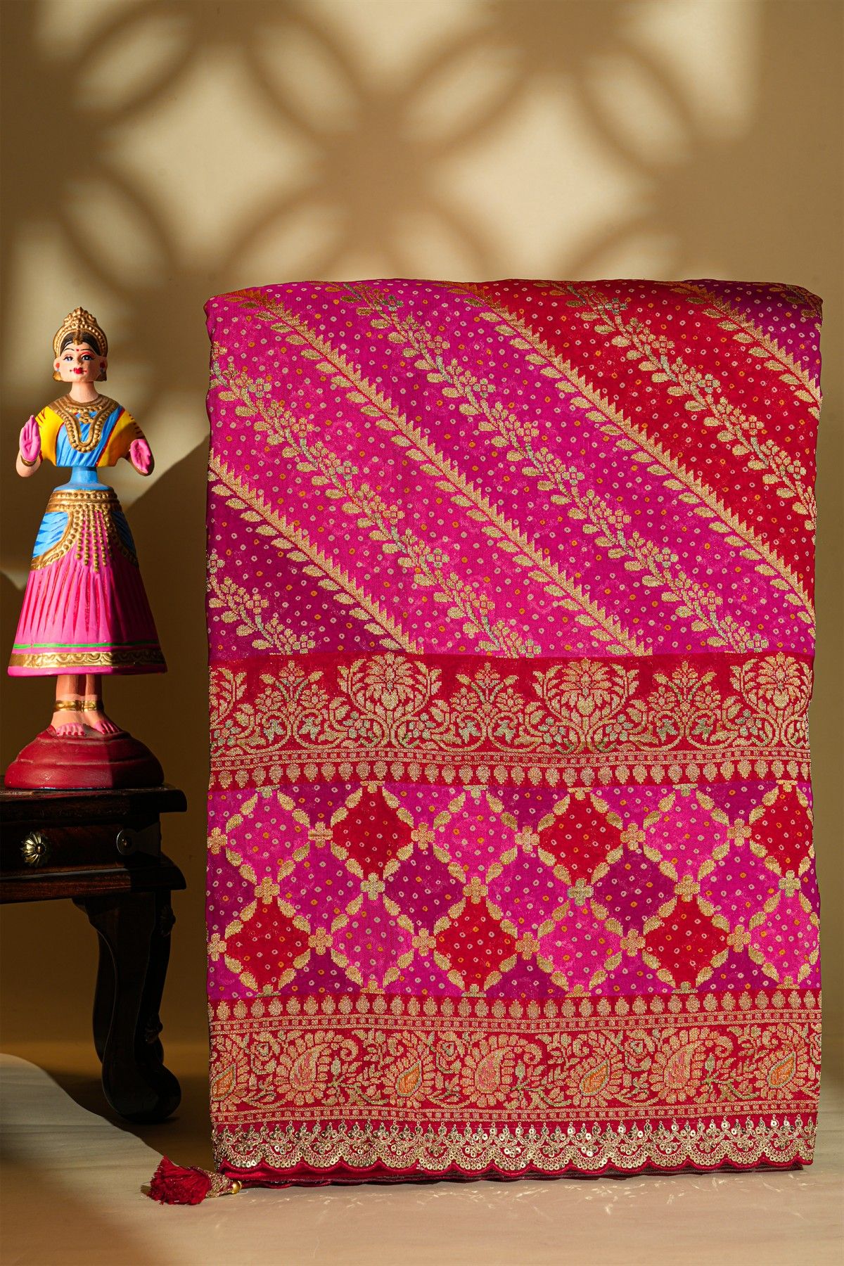 Banarasi Silk Multi-Colour Saree