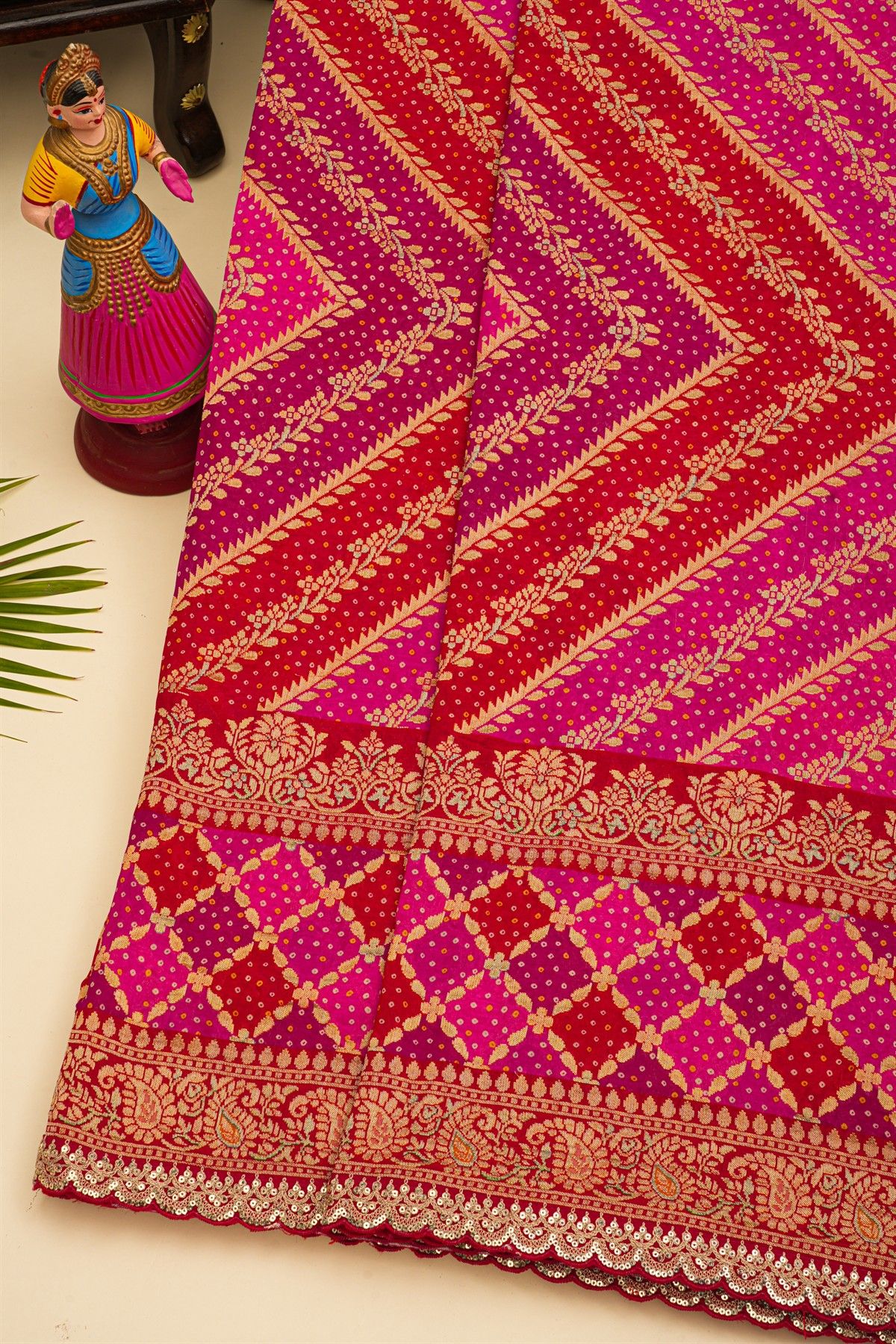 Banarasi Silk Multi-Colour Saree