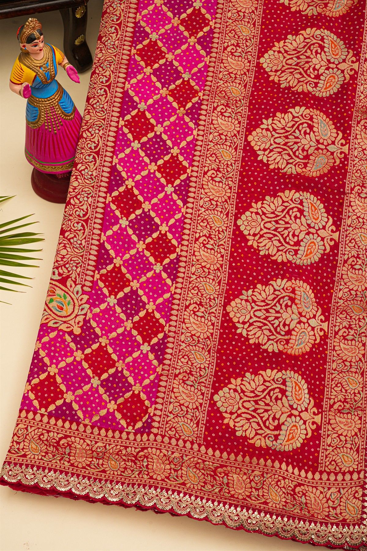 Banarasi Silk Multi-Colour Saree