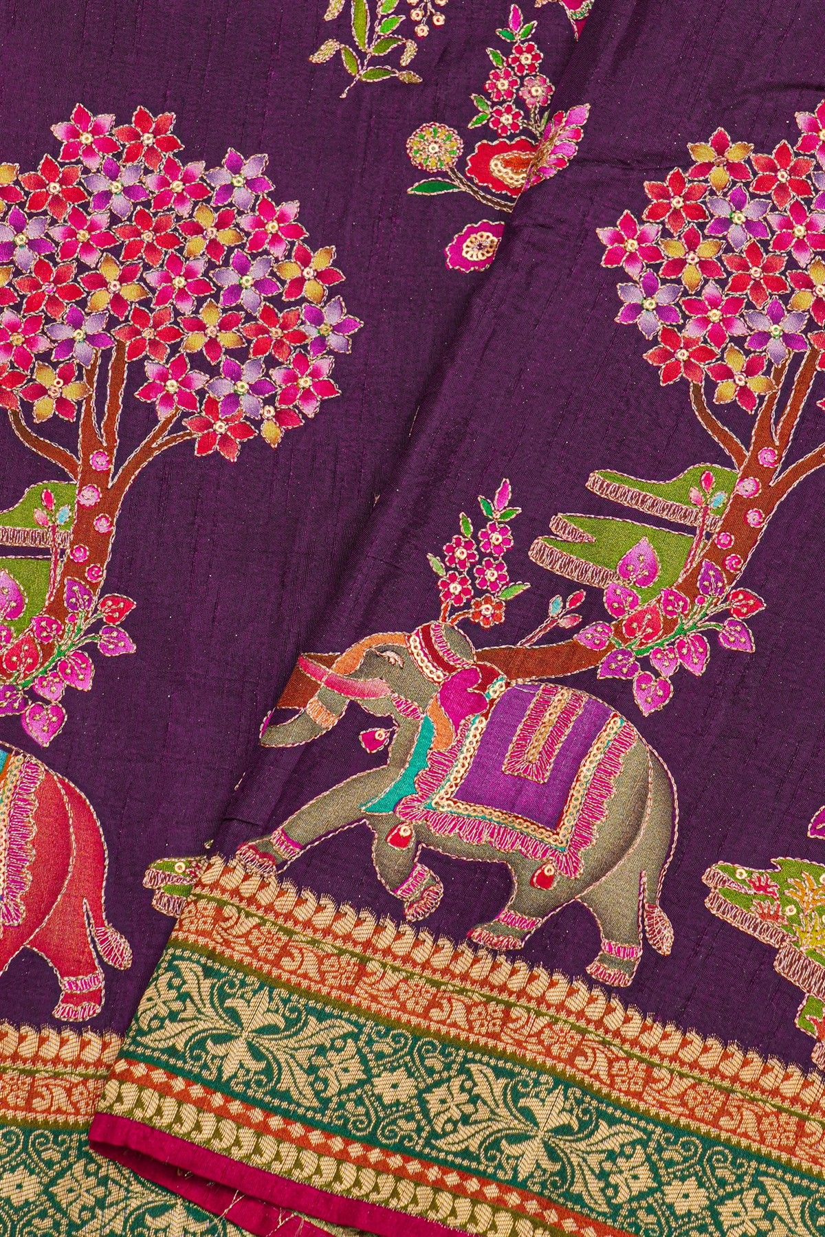 Banarasi Silk Navy Blue Saree