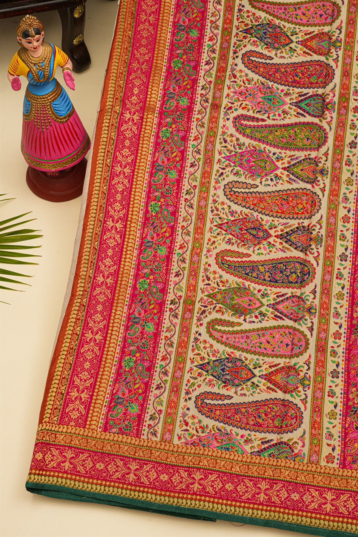 Banarasi Silk Cream Saree