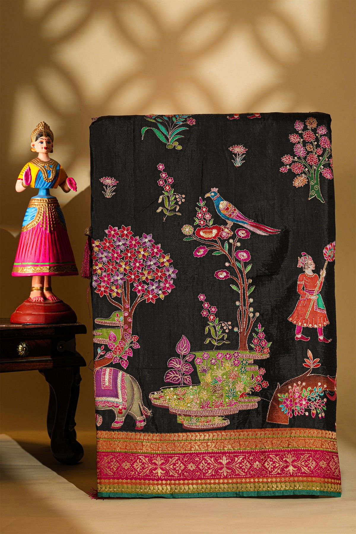 Banarasi Silk Black Saree