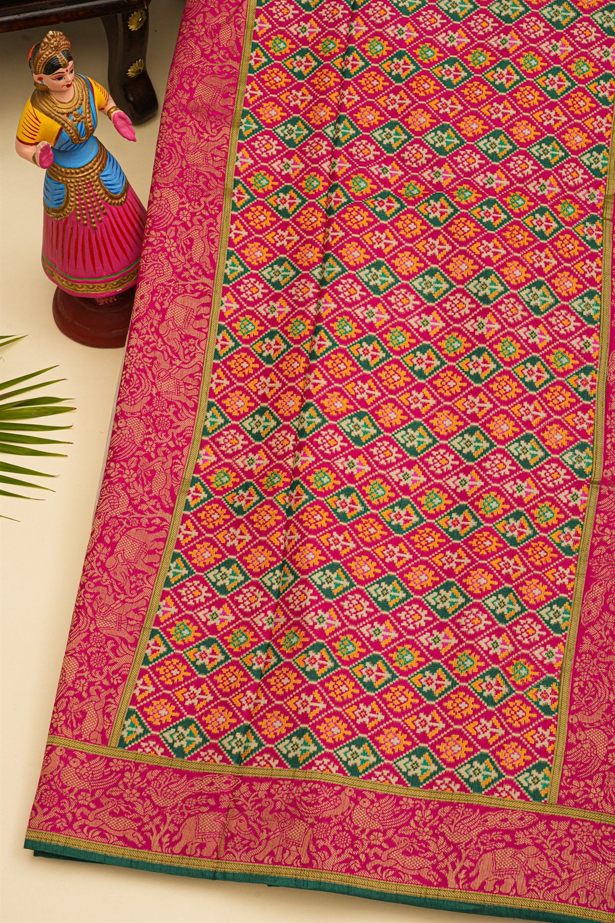 Banarasi Crepe Cream Saree