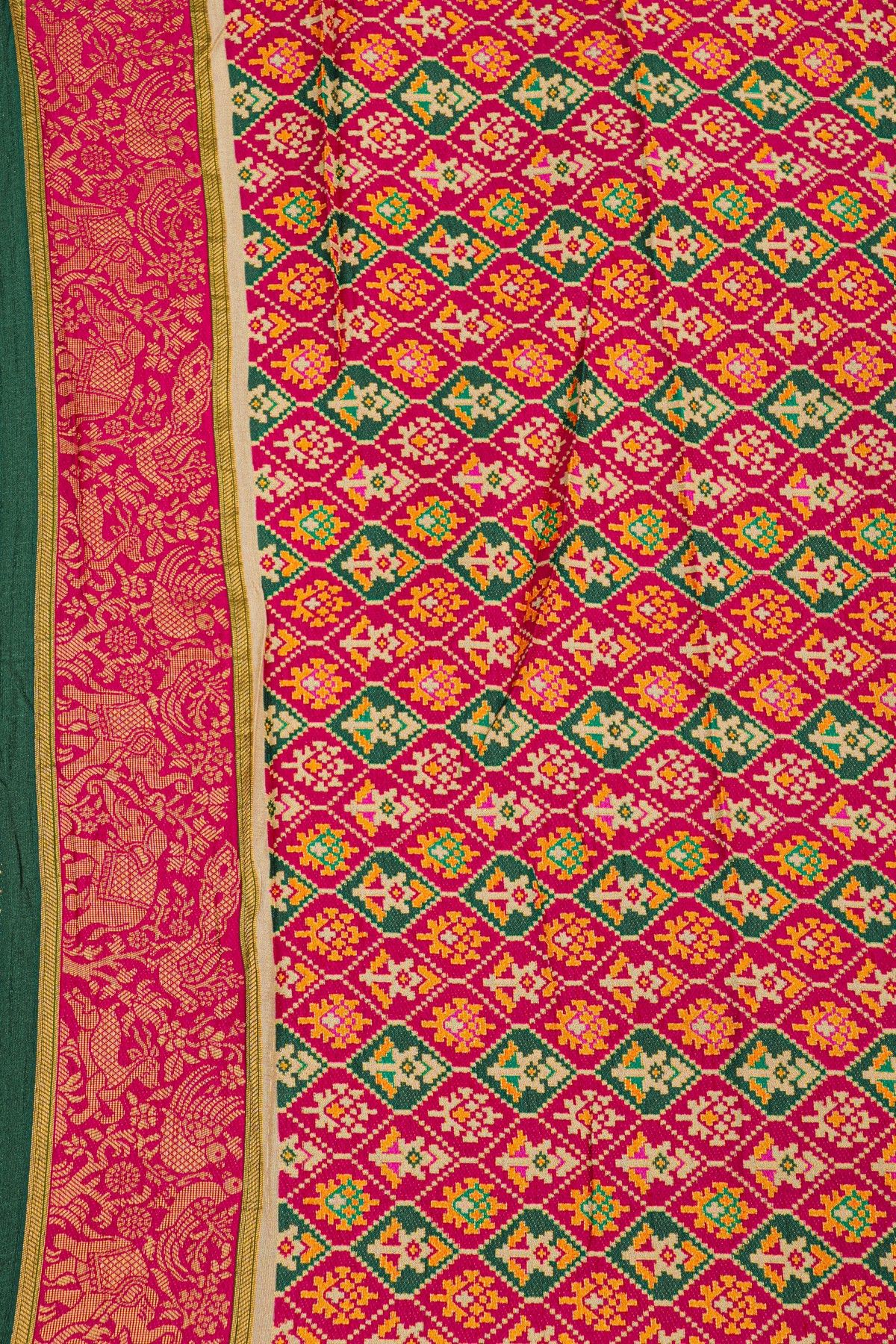 Banarasi Crepe Cream Saree