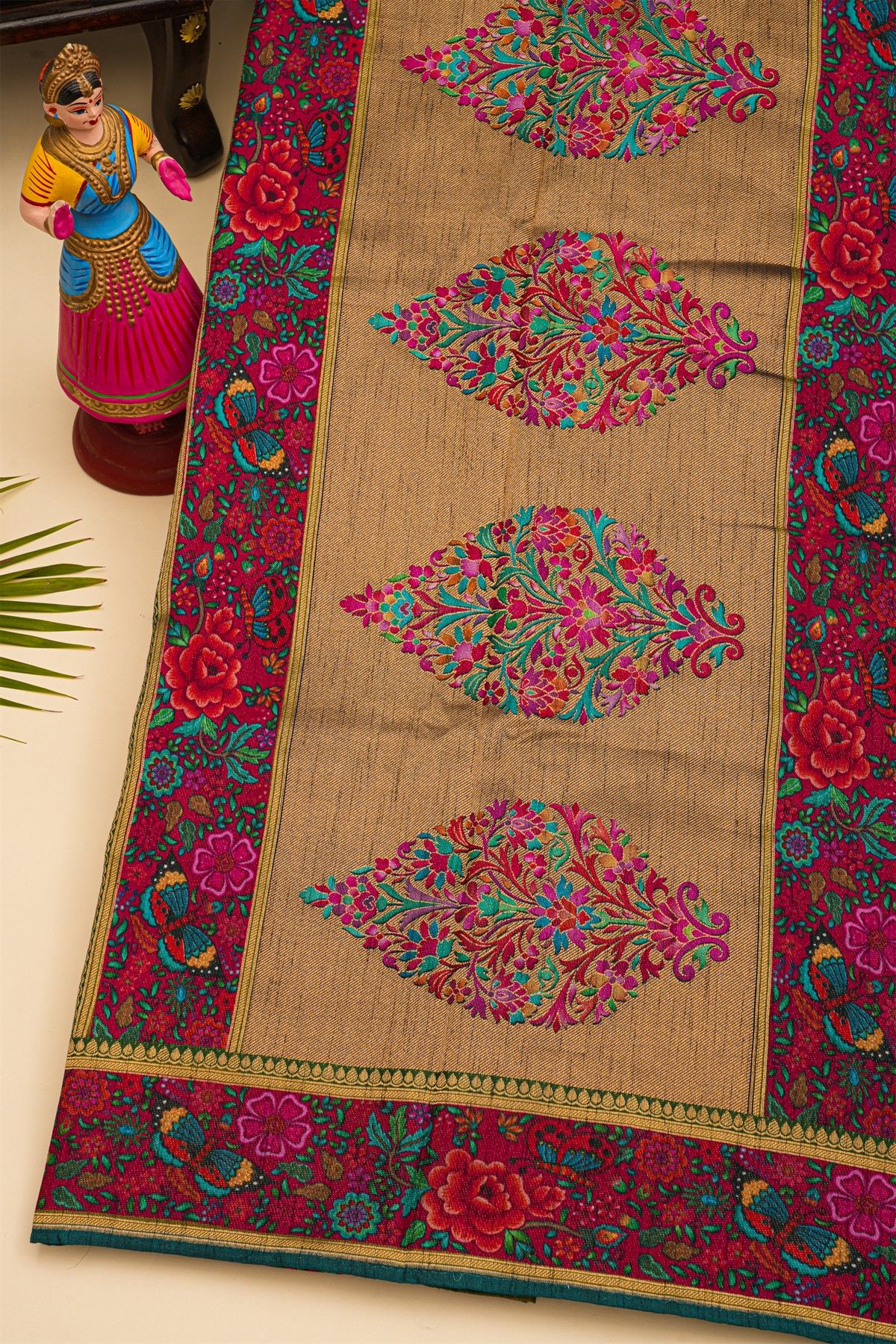 Banarasi Crepe Black Saree