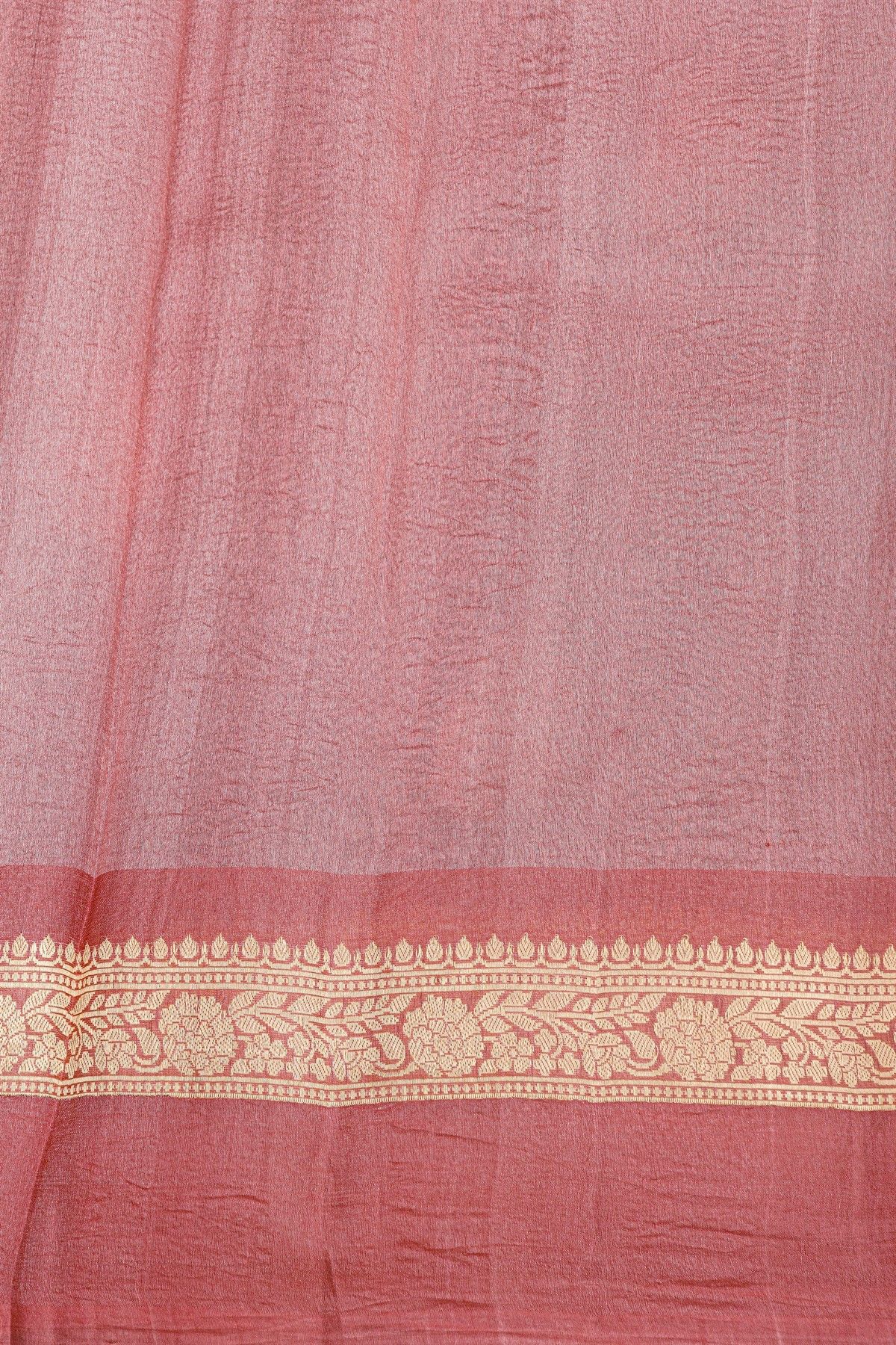 Fancy Matka Silk Dual Colour Saree With Zari Lines And Florals Body