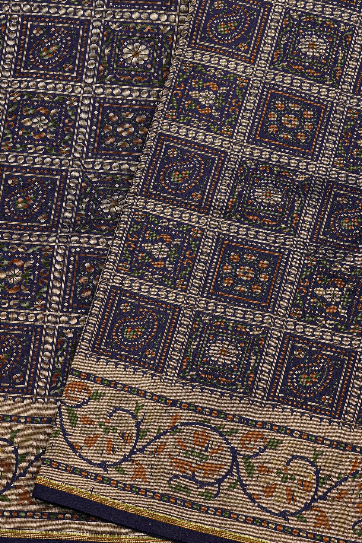 Banarasi Silk Navy Blue Saree