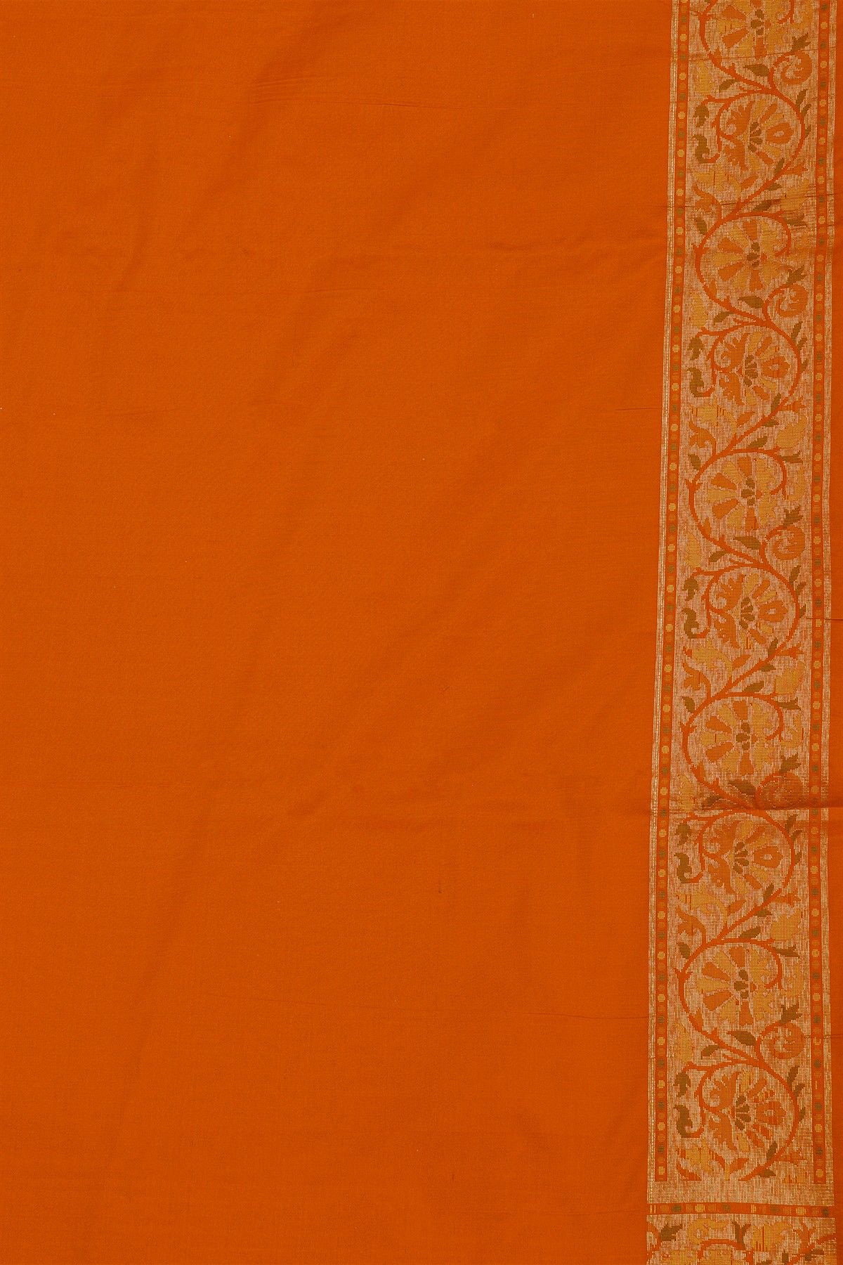Banarasi Silk Orange Saree