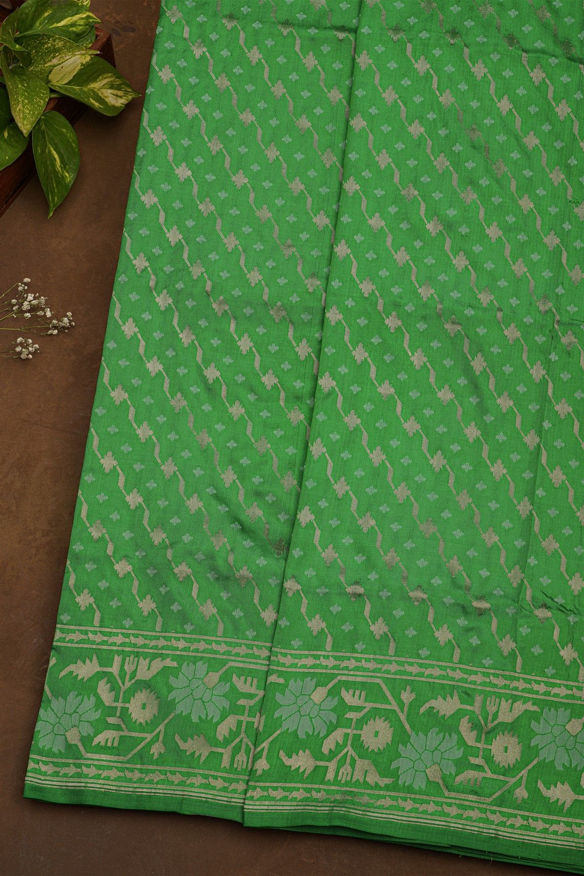 Banarasi Silk Green Saree