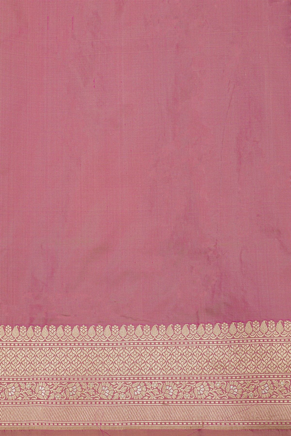 Banarasi Silk Pink Saree With Meenakari Pallu