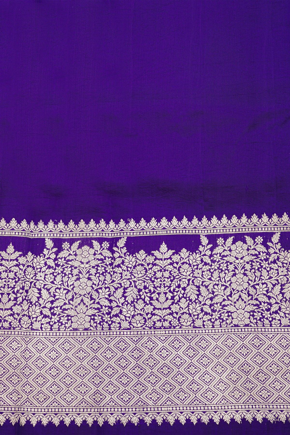 Fancy Matka Silk Maroon Saree With Florals And Buttis Body And Contrast Florals And Leaves Jaal Border