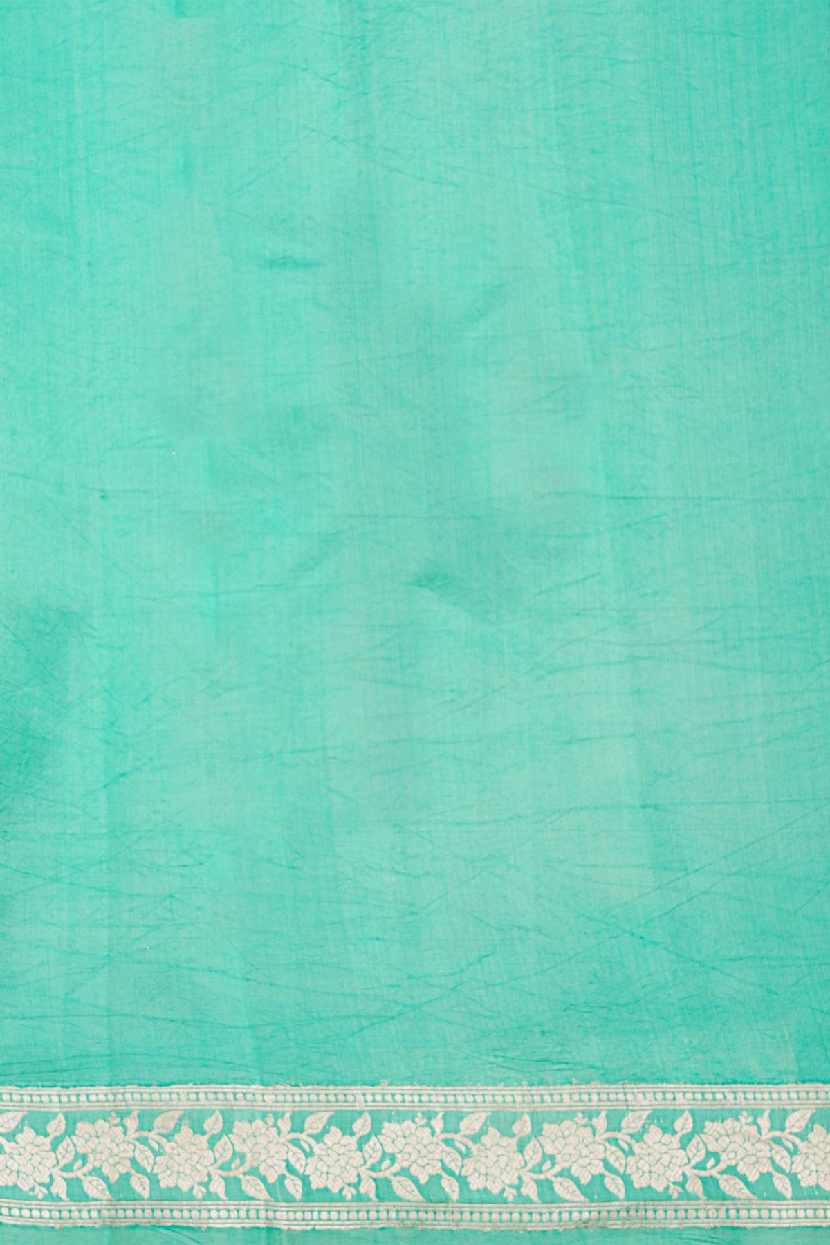 Fancy Matka Silk Royal Blue Saree With Buttis Body And Contrast Florals And Leaves Border