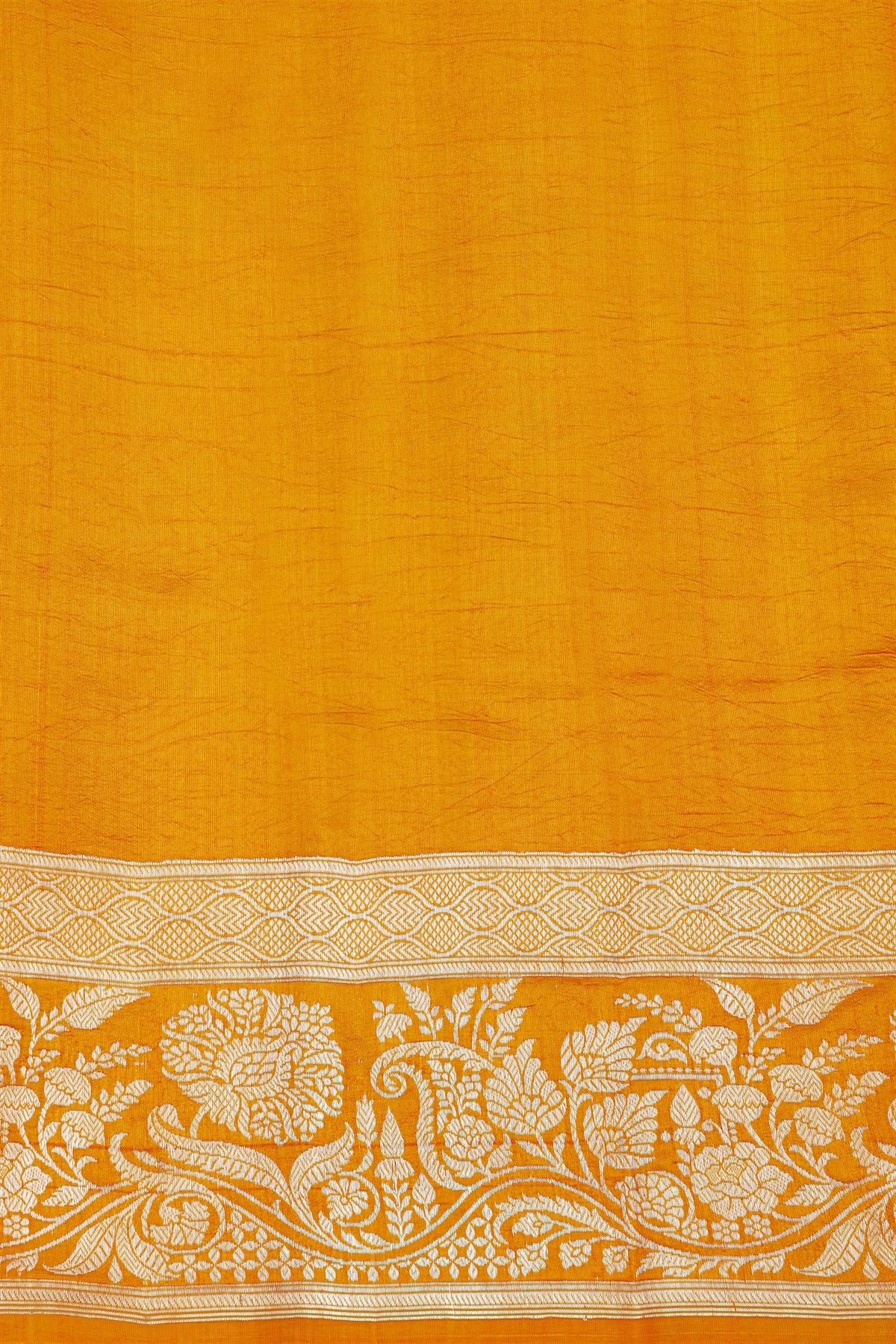 Fancy Matka Silk Peacock Blue Saree With Florals And Buttis Body And Contrast Florals And Leaves Jaal Border
