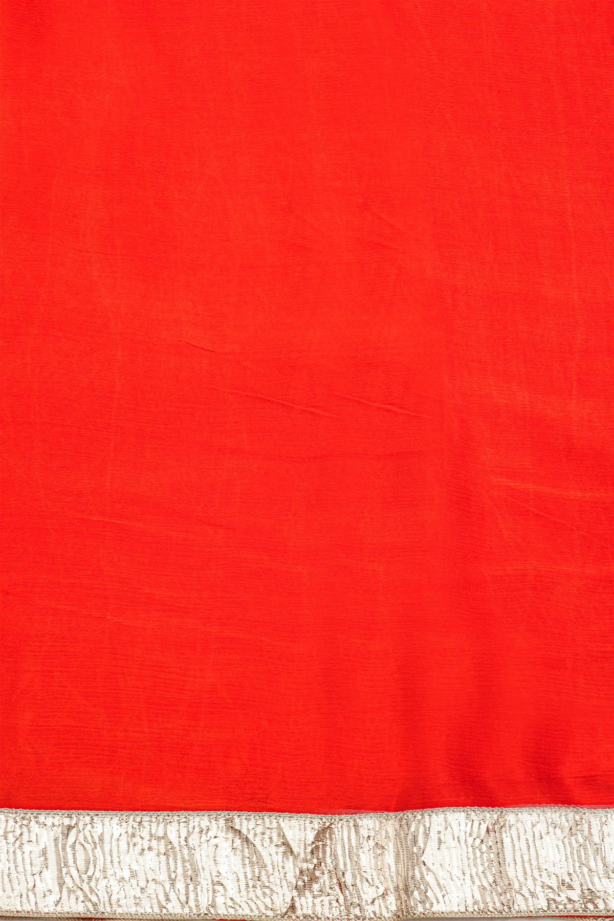 Fancy Crepe Multi-Colour Saree With All Over Lines Body And Contrast Small Laces Border