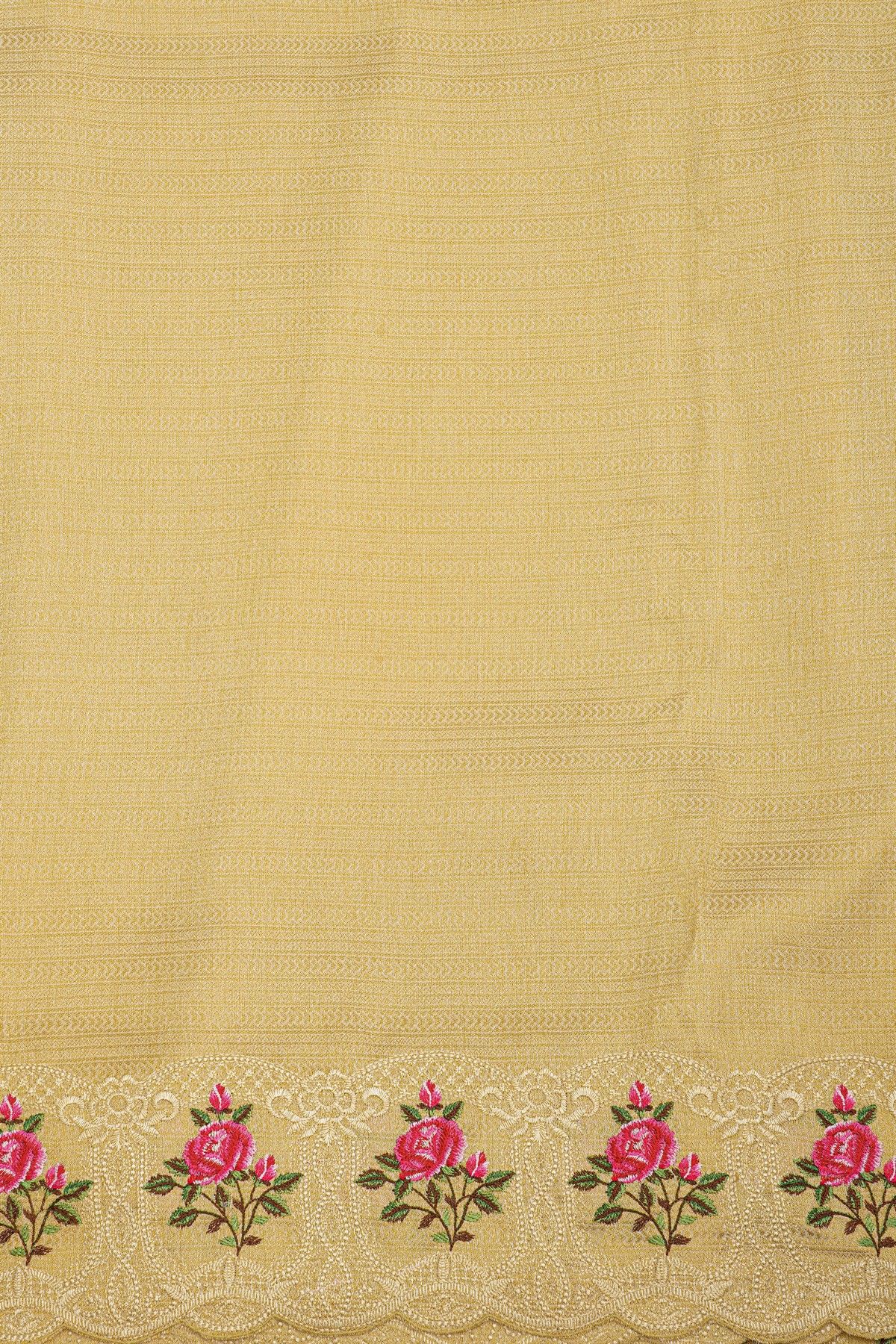 Fancy Silk Multi-Colour Saree With Thread Work Body