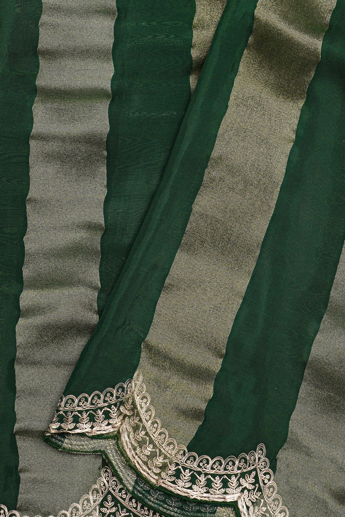 Fancy Kora Multi-Colour Saree With Zari Lines Body