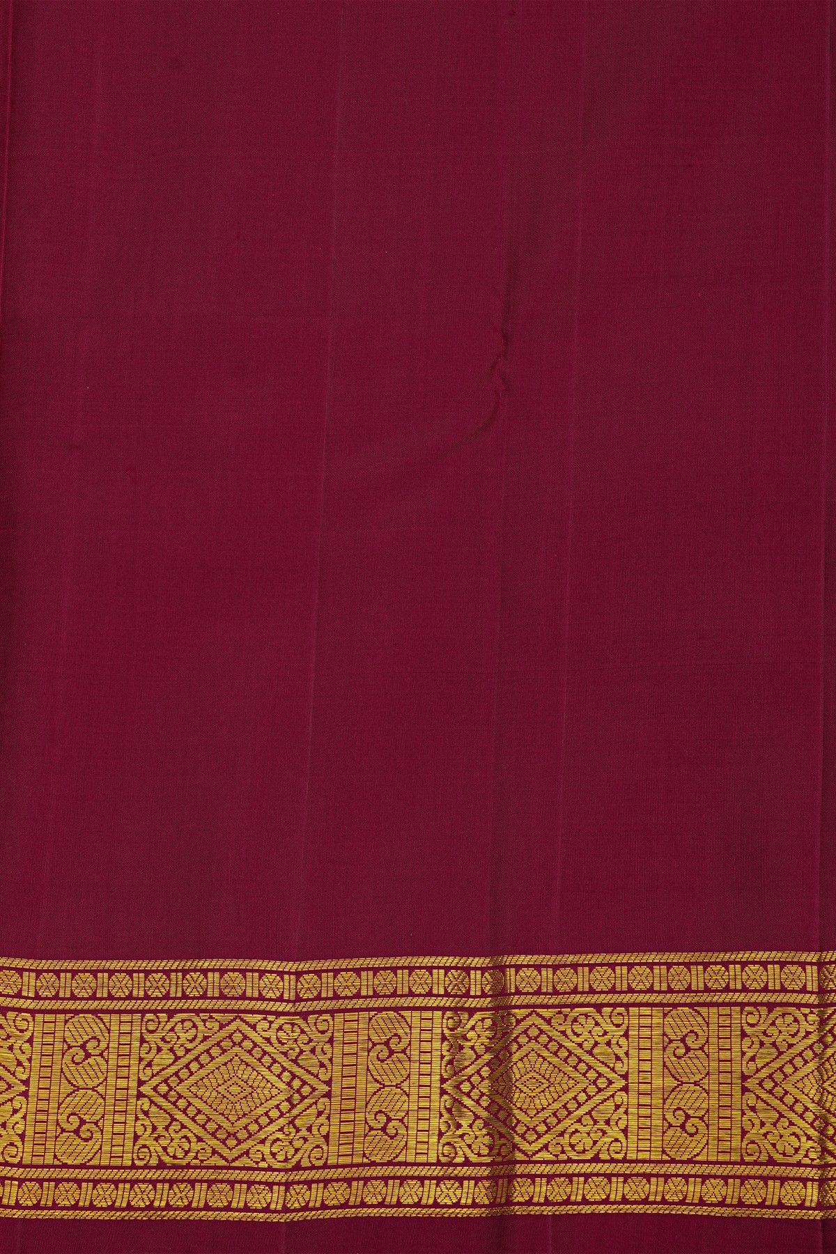 Kancheepuram Silk Cream Saree With Contrast Florals And Buttis Border