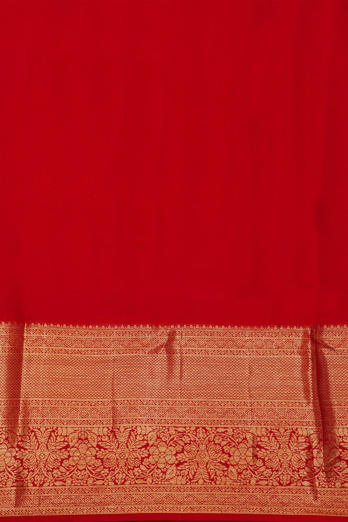 Kancheepuram Silk Maroon Saree With Floral Brocade Pallu