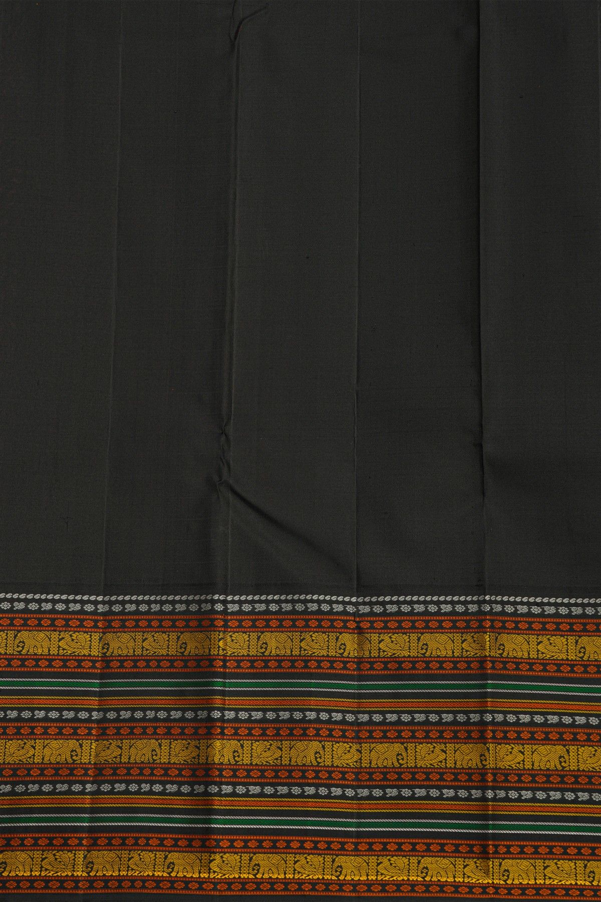 Kancheepuram Silk Mint Green Saree With Checks Body