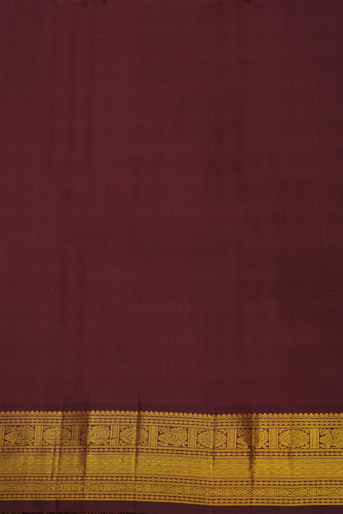 Kancheepuram Silk Multi-Colour Checked Saree With Kuttu Border